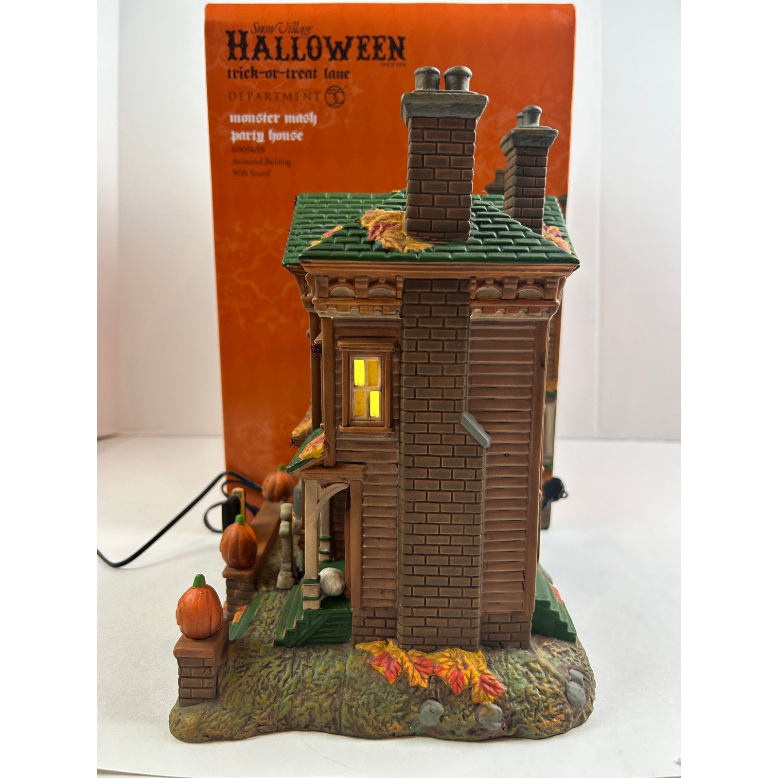 Department 56 Monster Mash Party House 6000659 Animated Musical Lighted with Box