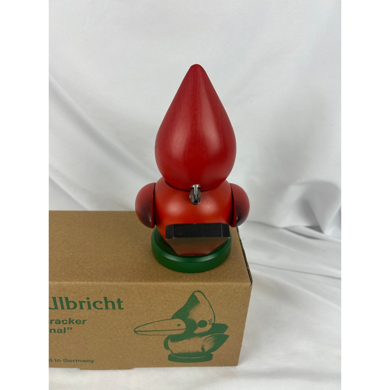 Christian Ulbricht Signed Cardinal Nutcracker 2000 Germany w Box Holzkunst