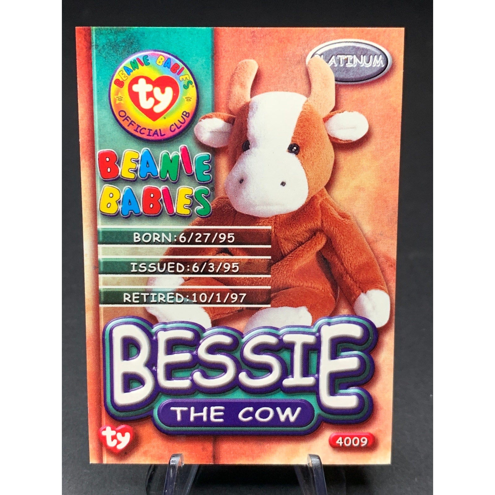 1999 Topps Ty Beanie Babies Platinum Horizontal Edition Cards Lot of 8