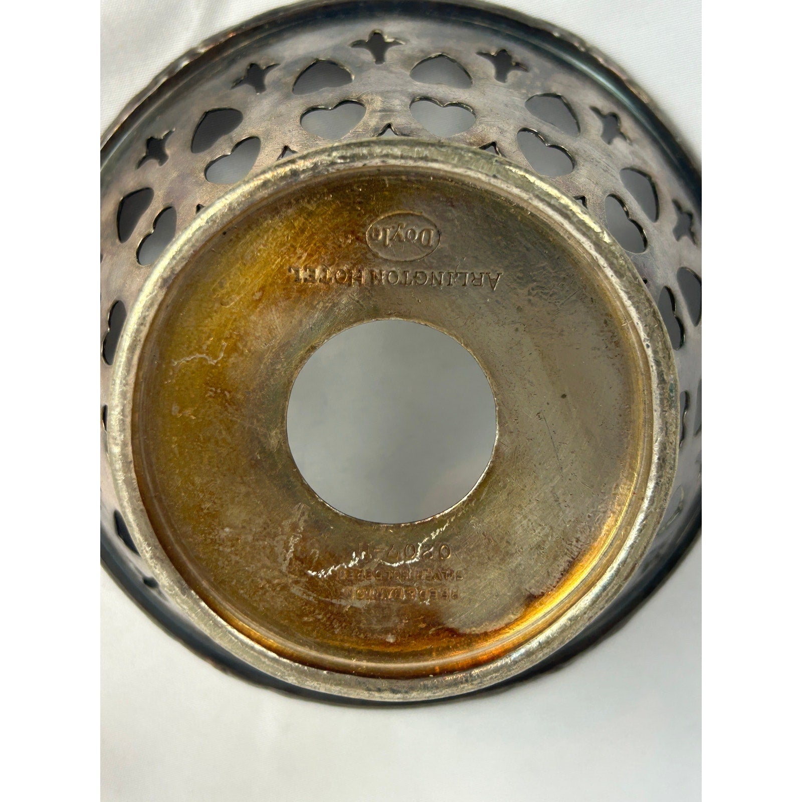 Sheridan Silverplate Arlington Hotel Votive Holders Set of 4