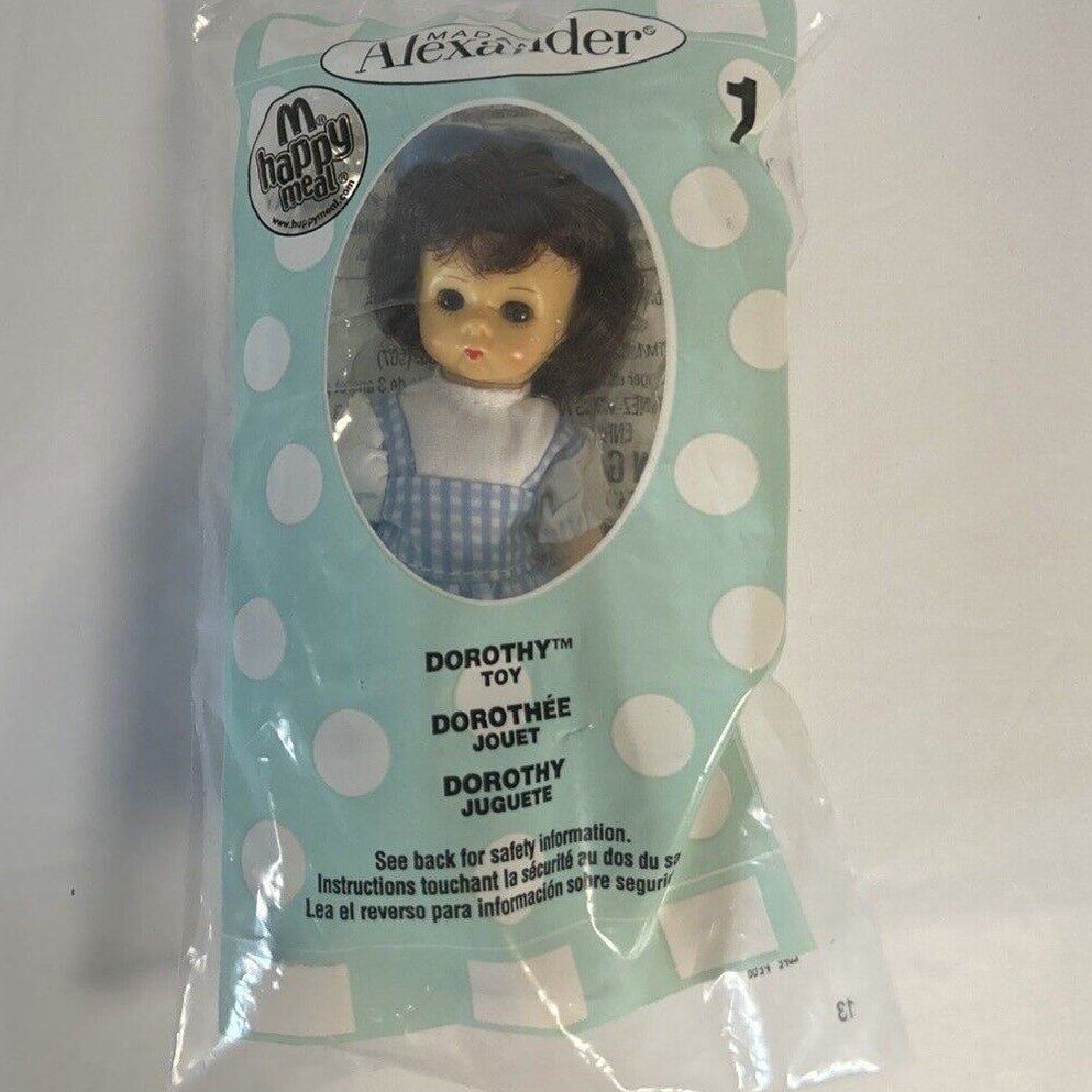 2007 Madame Alexander Wizard of Oz Dorothy McDonalds Happy Meal Doll Toy Sealed