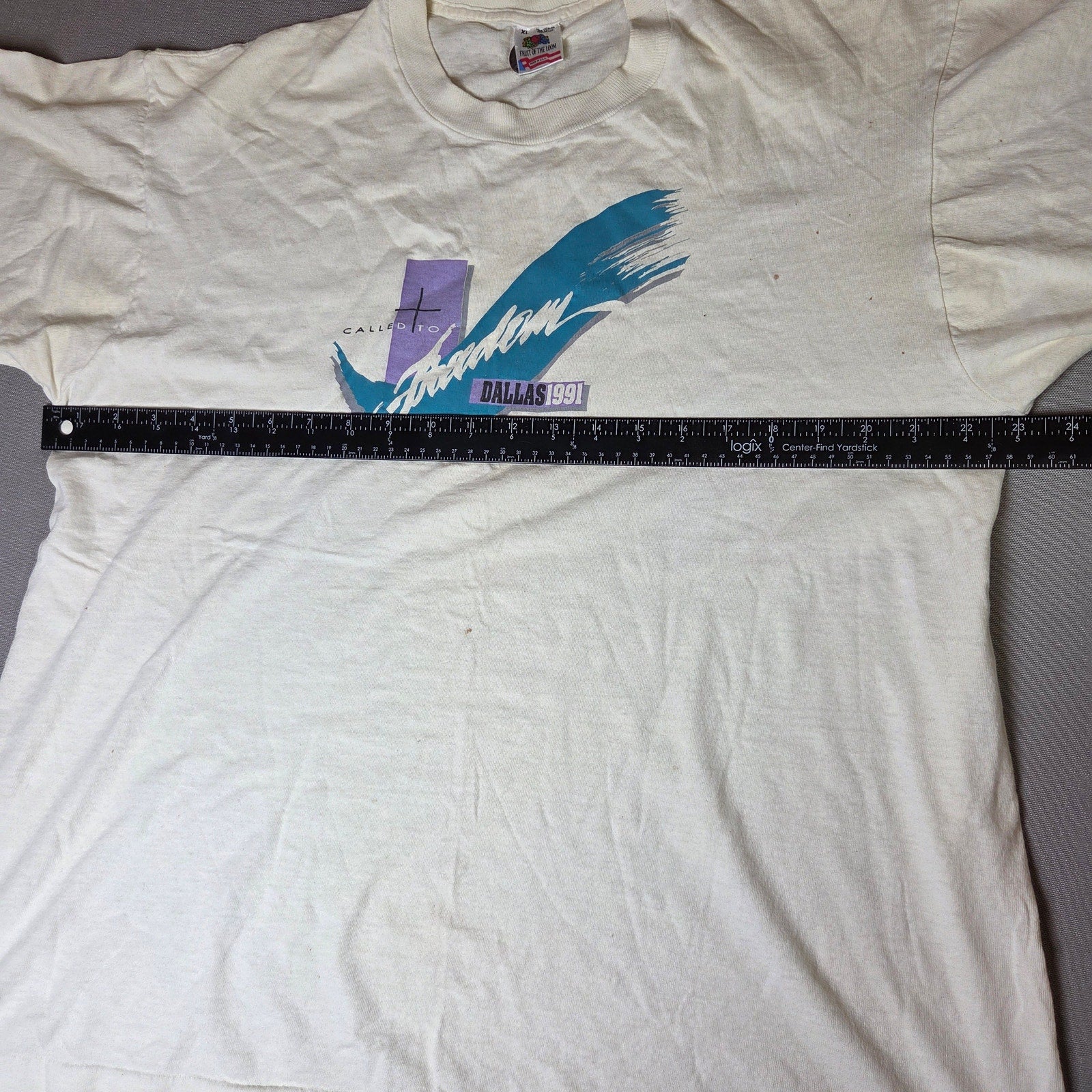 Vintage 1991 Christian Called to Freedom Dallas T Shirt XL USA 90s
