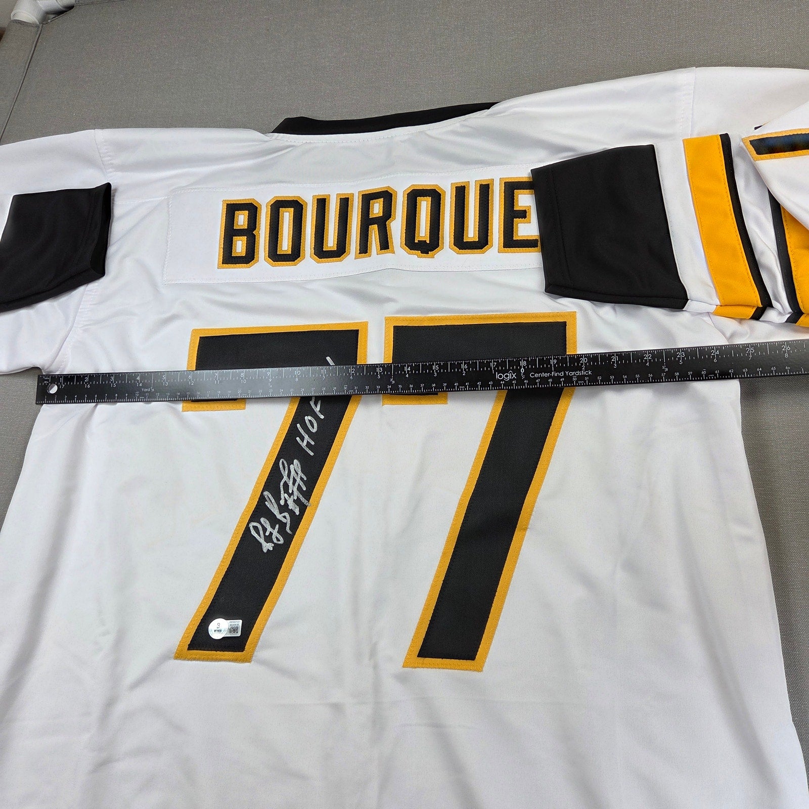 Ray Bourque HOF 04 Signed Boston Bruins Custom Jersey BAS Witness Beckett COA