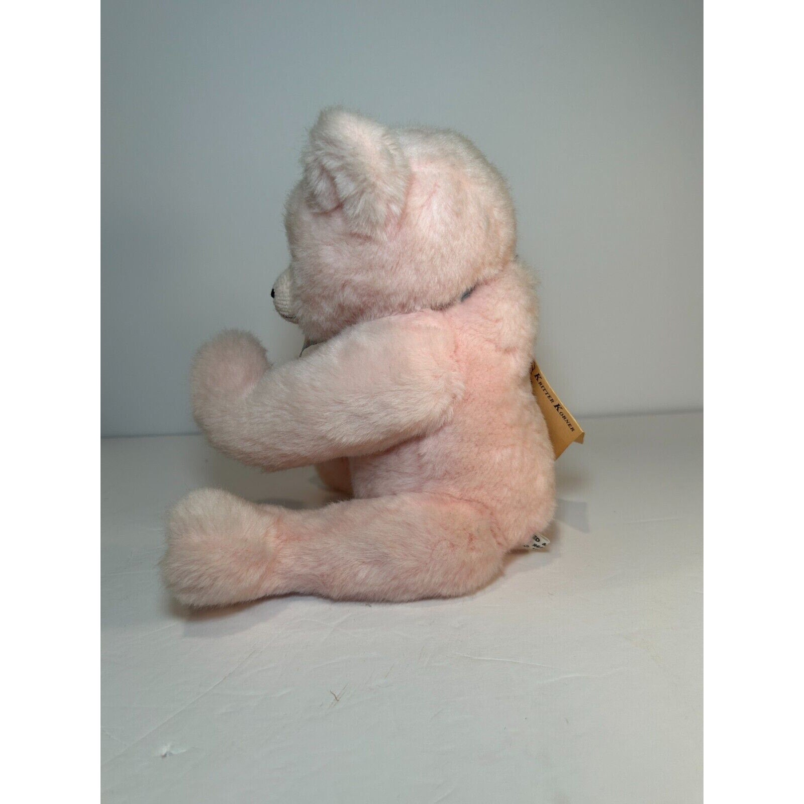 Vintage 1987 Kritter Korners Jolene Bear Reanee Gladden Pink Plush