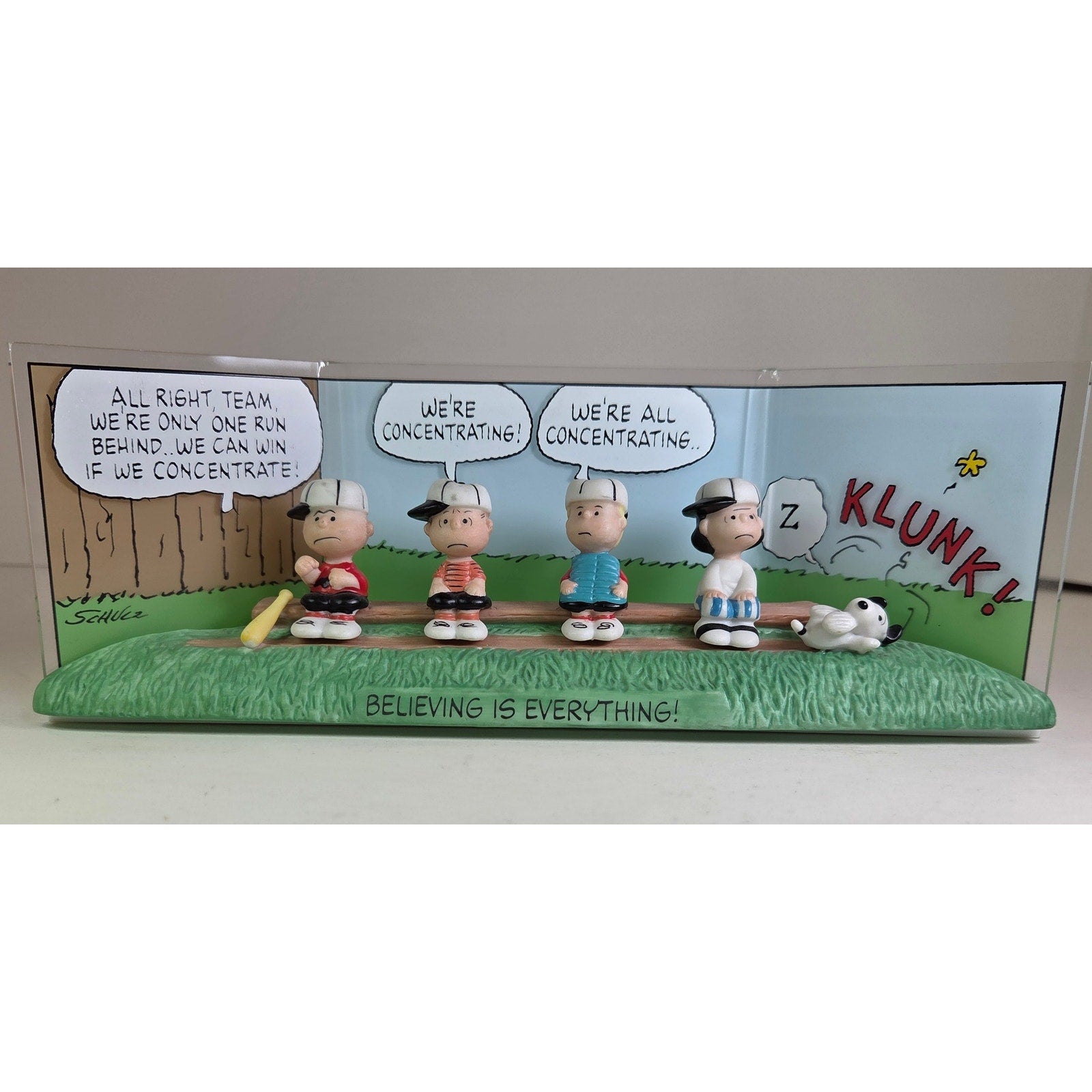 Hallmark Peanuts Gallery The Winning Team Baseball Figurine Snoopy 2000 LE