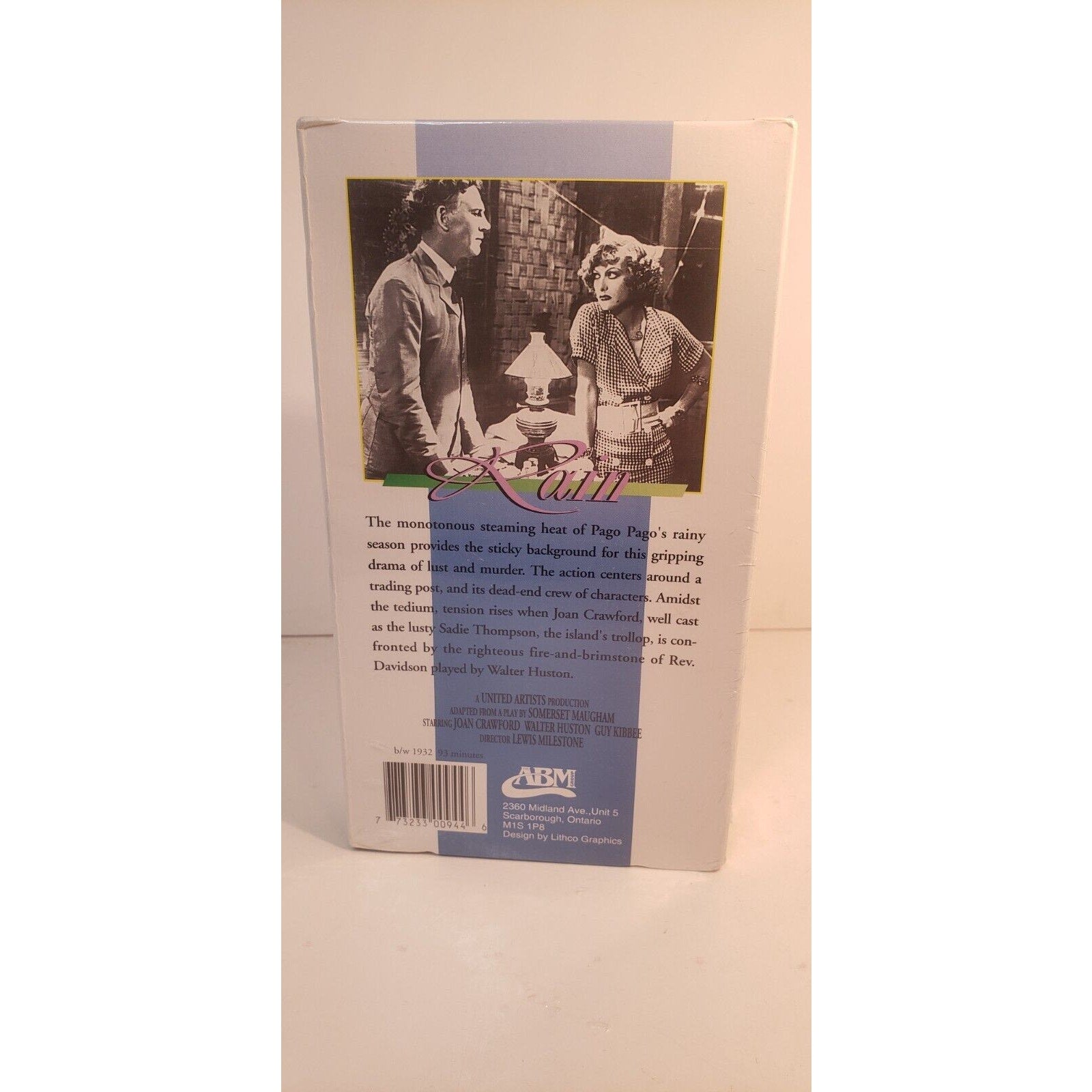 Rain VHS New Sealed Joan Crawford Black & White 1932