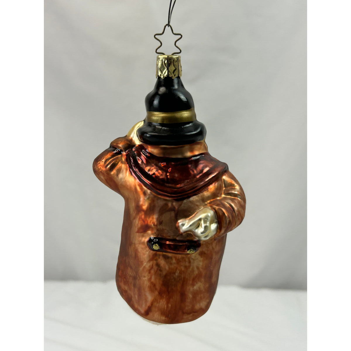 Inge-Glas Friendly Solicitor Dickens Christmas Carol Glass Ornament Germany 5"