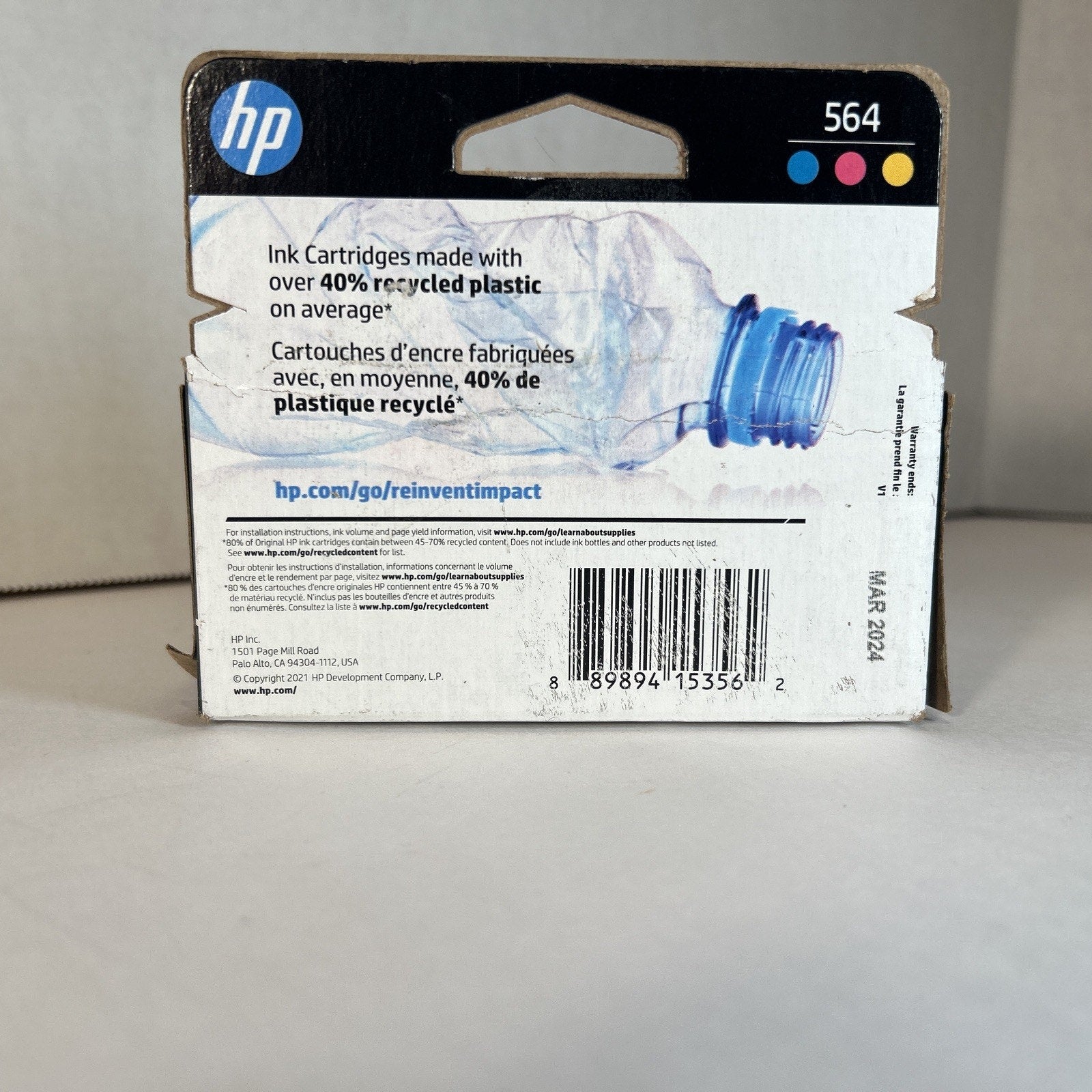 HP 564 Tri-Color Ink Cartridges Genuine Brand New