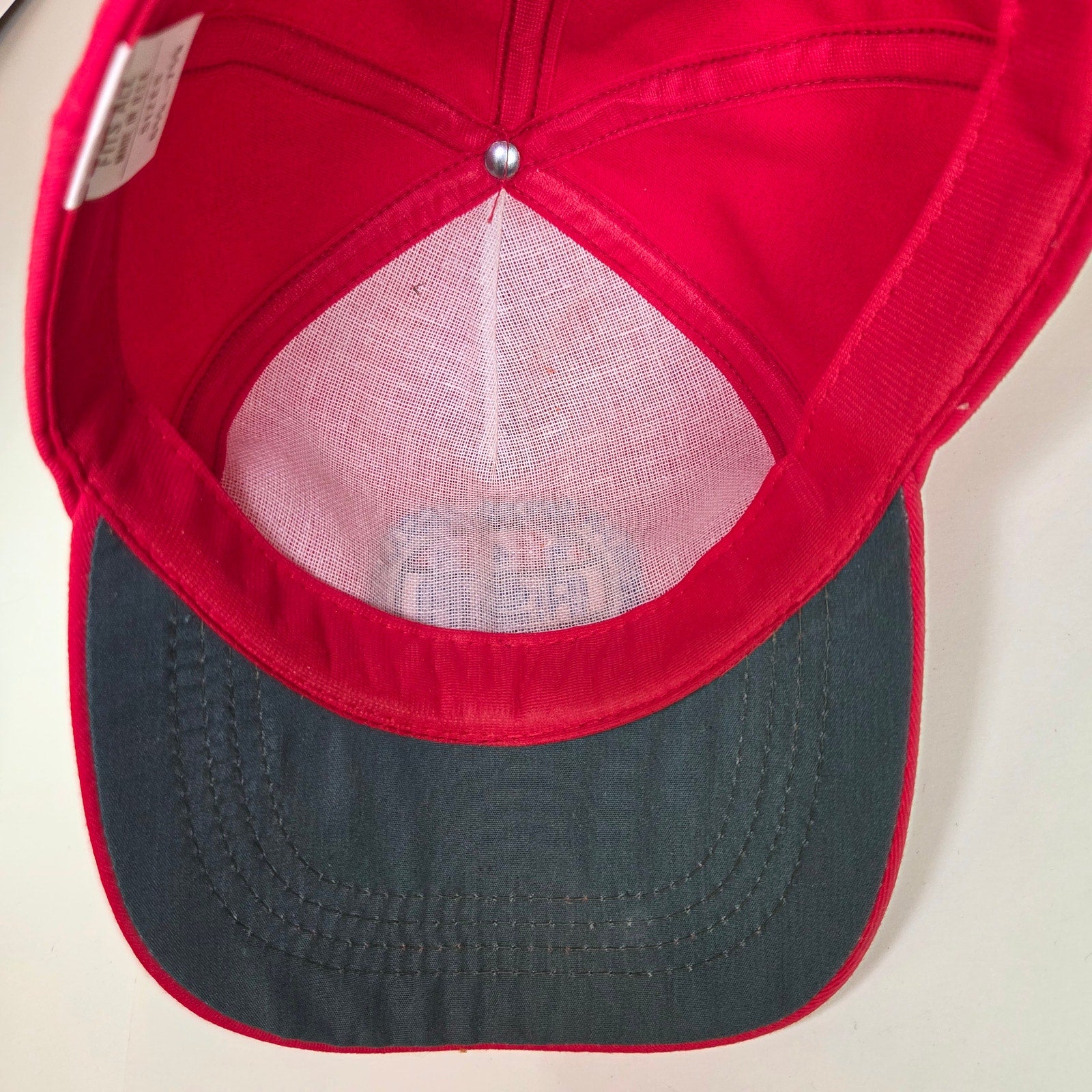 Vintage ASA (American Speed Association) Racing Snapback Hat Red Made in USA