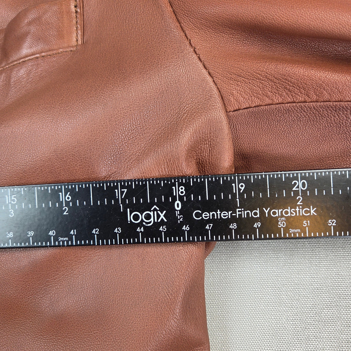 Wilsons Leather Men's L Brown Genuine Leather Blazer Sport Coat Jacket Lined