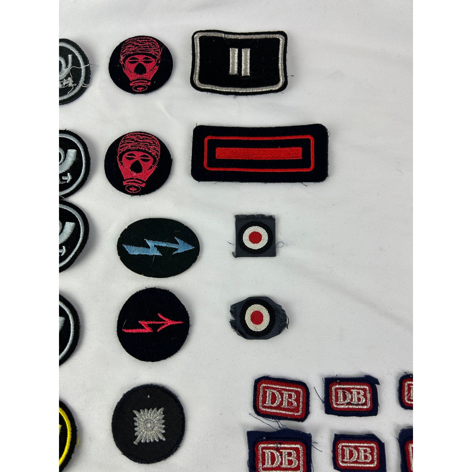 Vintage German Military Patch Lot Bundeswehr DB Insignia 50pc
