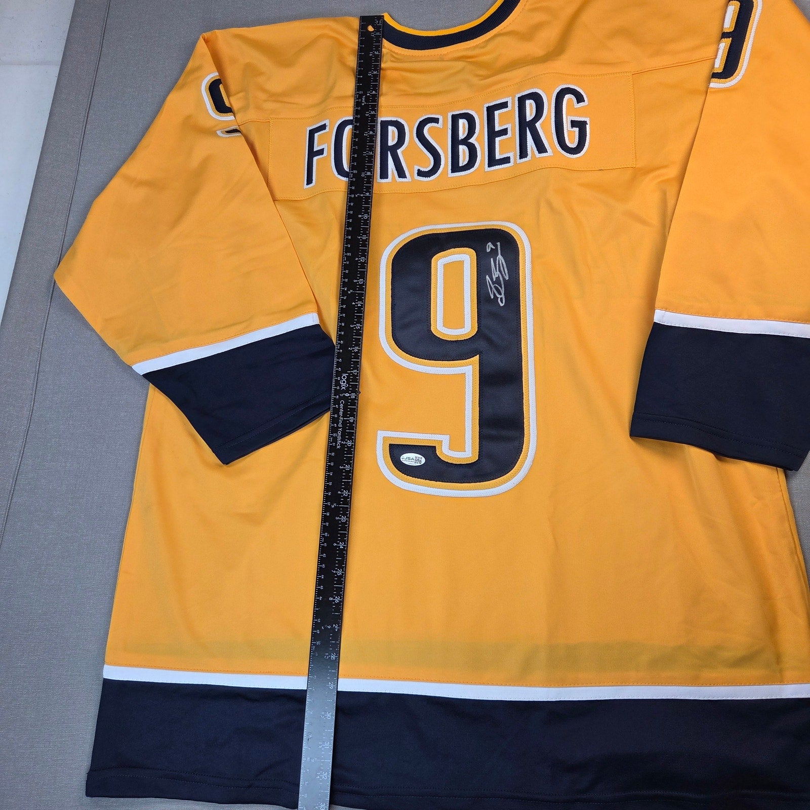 Filip Forsberg Signed Nashville Predators Custom Jersey XL JSA COA Auto #9