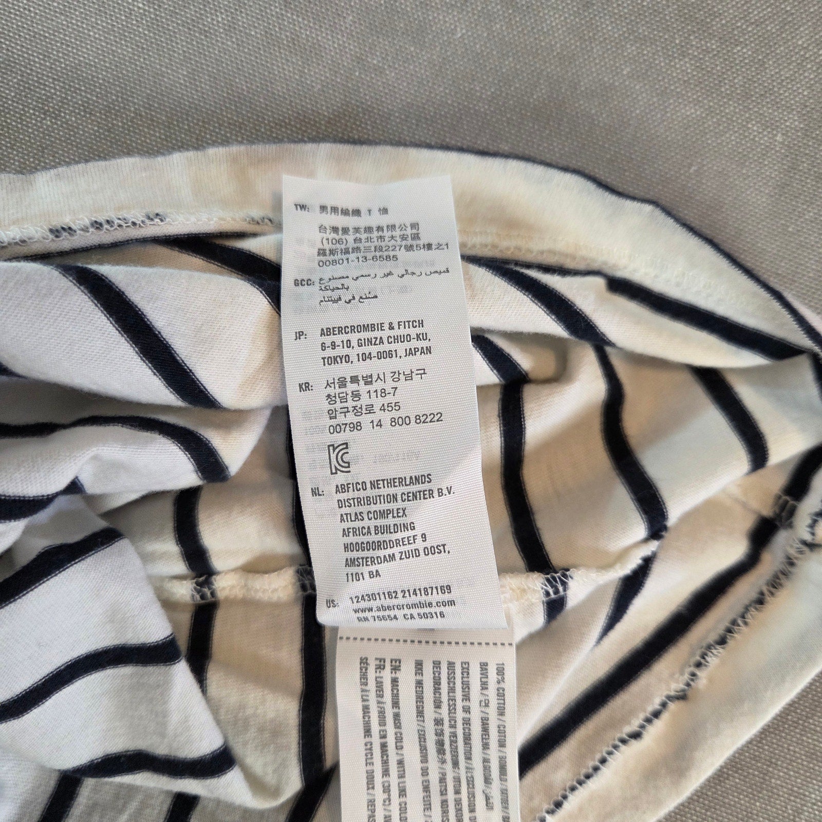 Abercrombie & Fitch Women’s XXL Striped Cotton Crewneck Long Sleeve Sweater