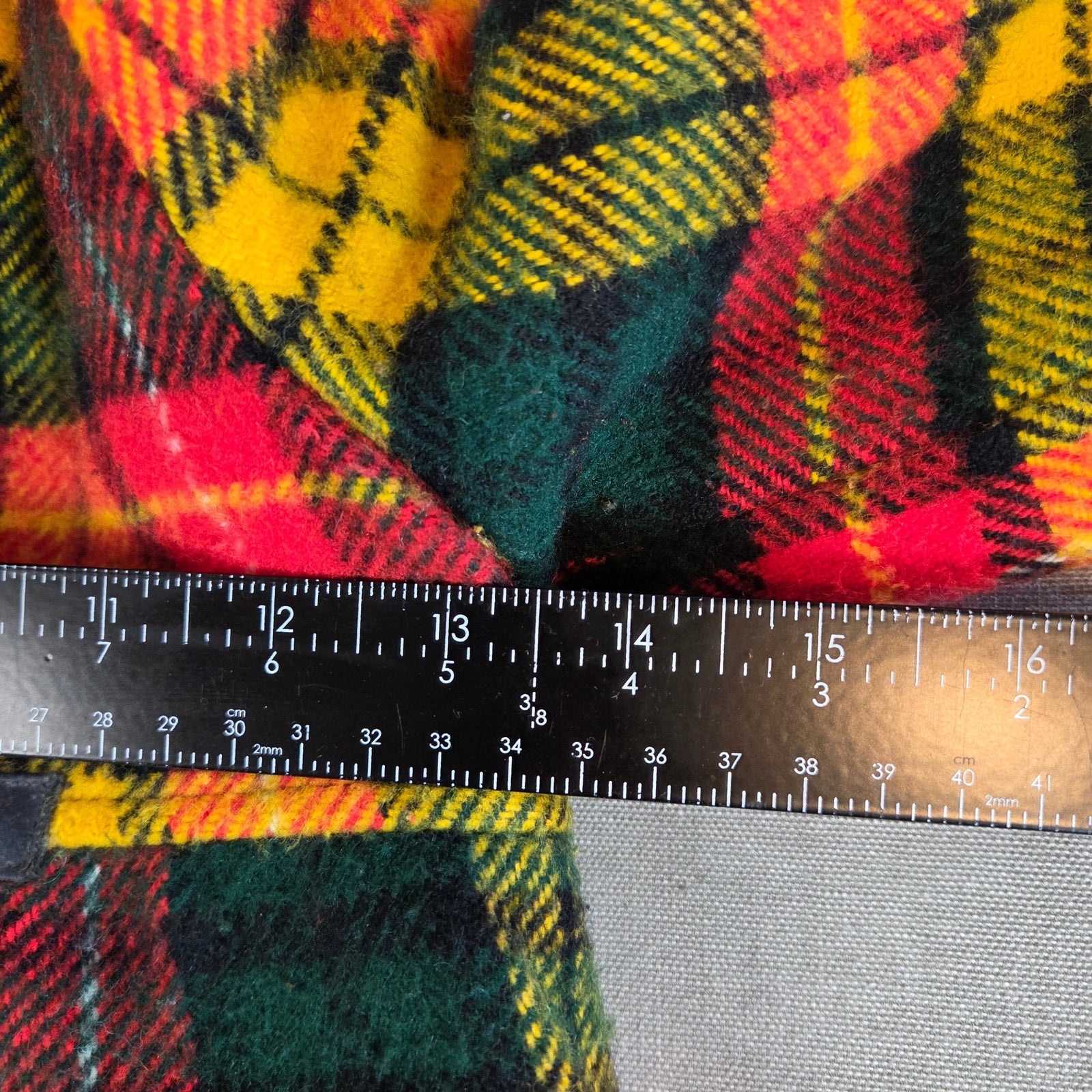 Vintage 60s 70s Girls Hooded Plaid Wool Blend Coat Belted Unbranded