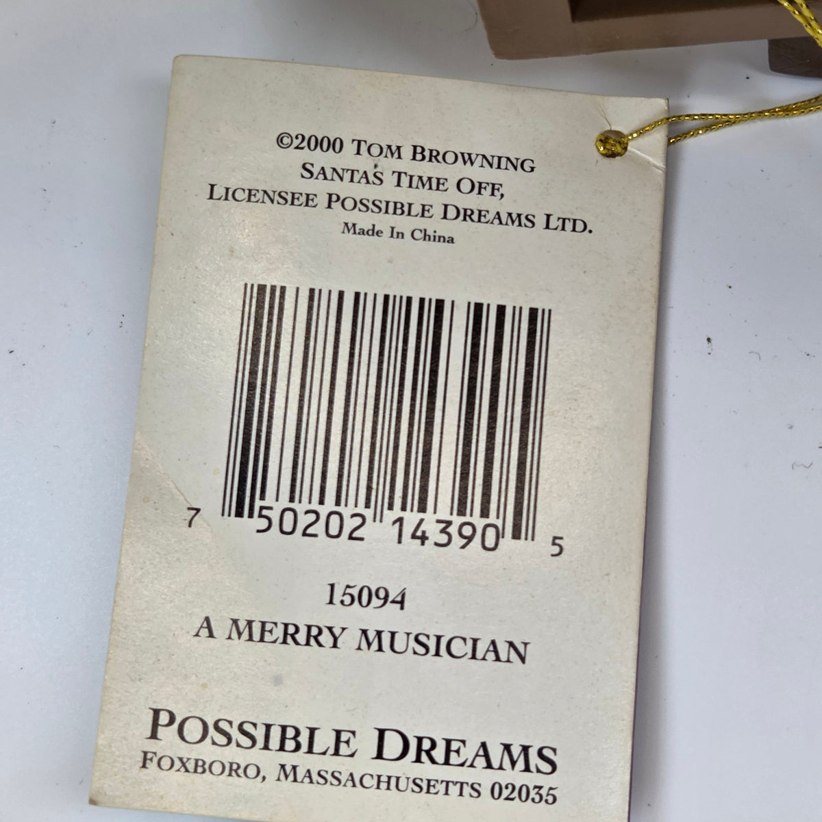 Possible Dreams Clothtique A Merry Musician Santa 15094 Musical Figure