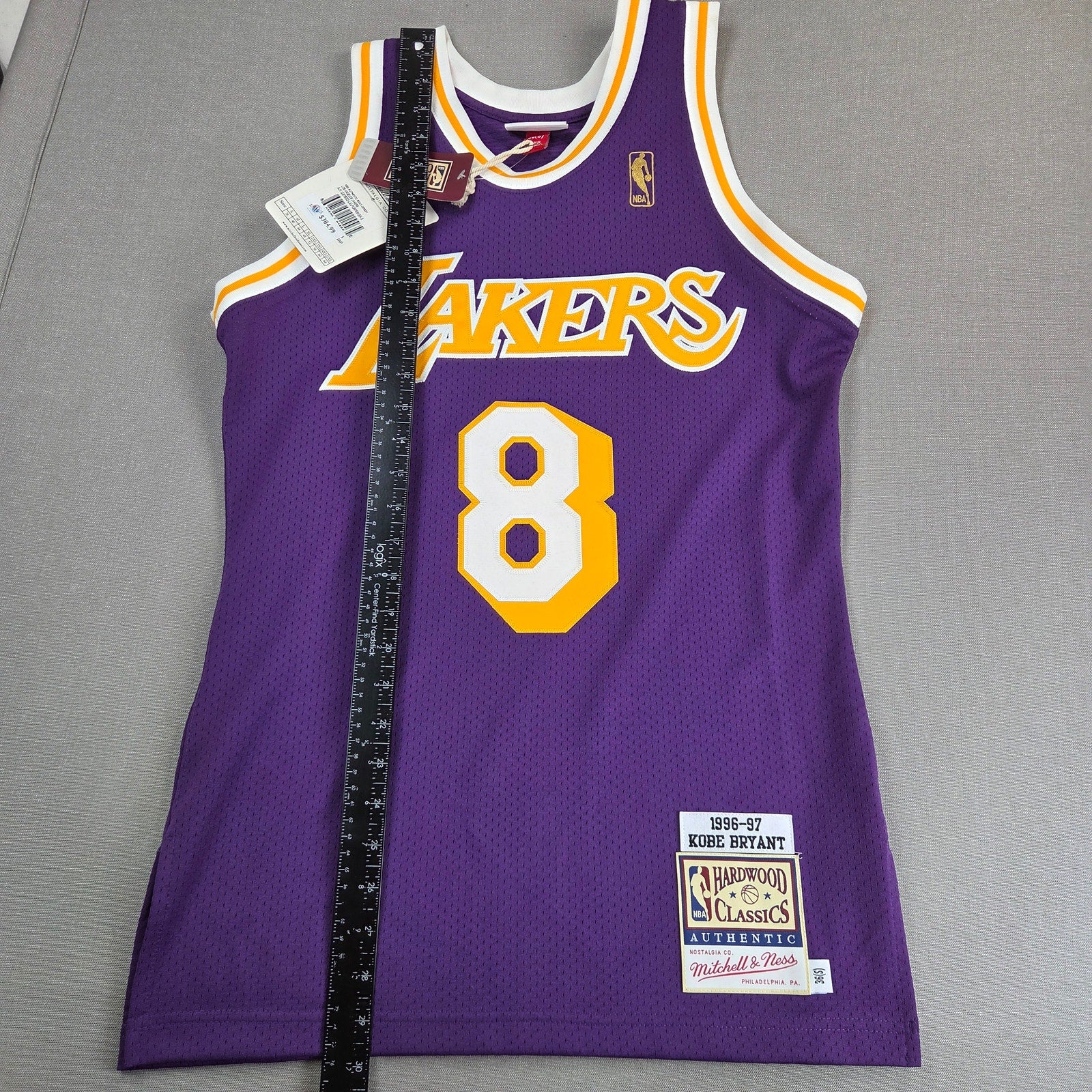 Mitchell & Ness Kobe Bryant Lakers 1996-97 Authentic Road Jersey NWT 36 Small