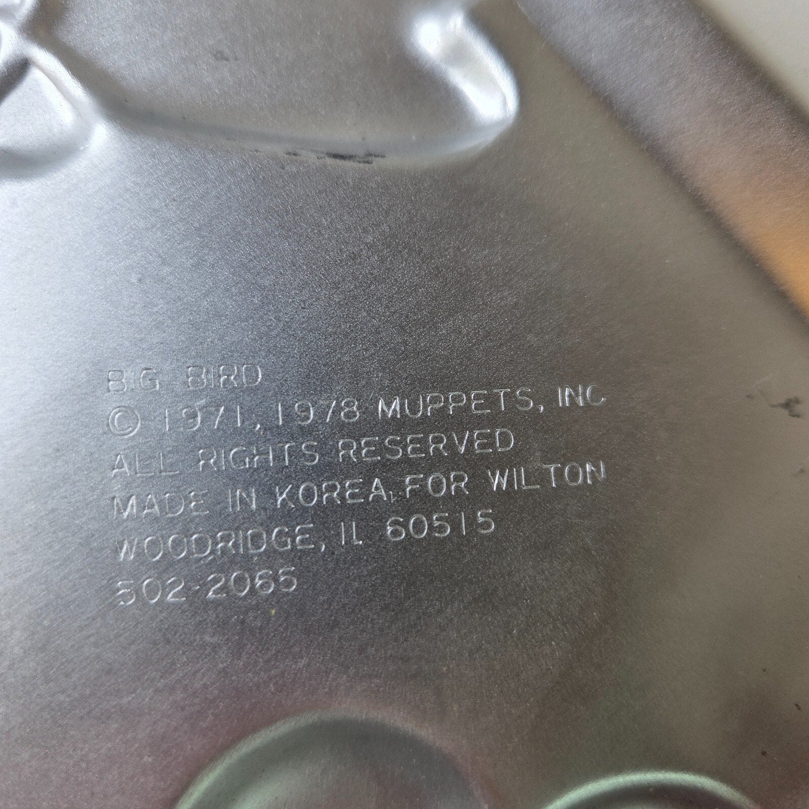 Vintage Lot of 5 Wilton Cake Pans Cookie Monster Ernie Big Bird Donald Duck Doll