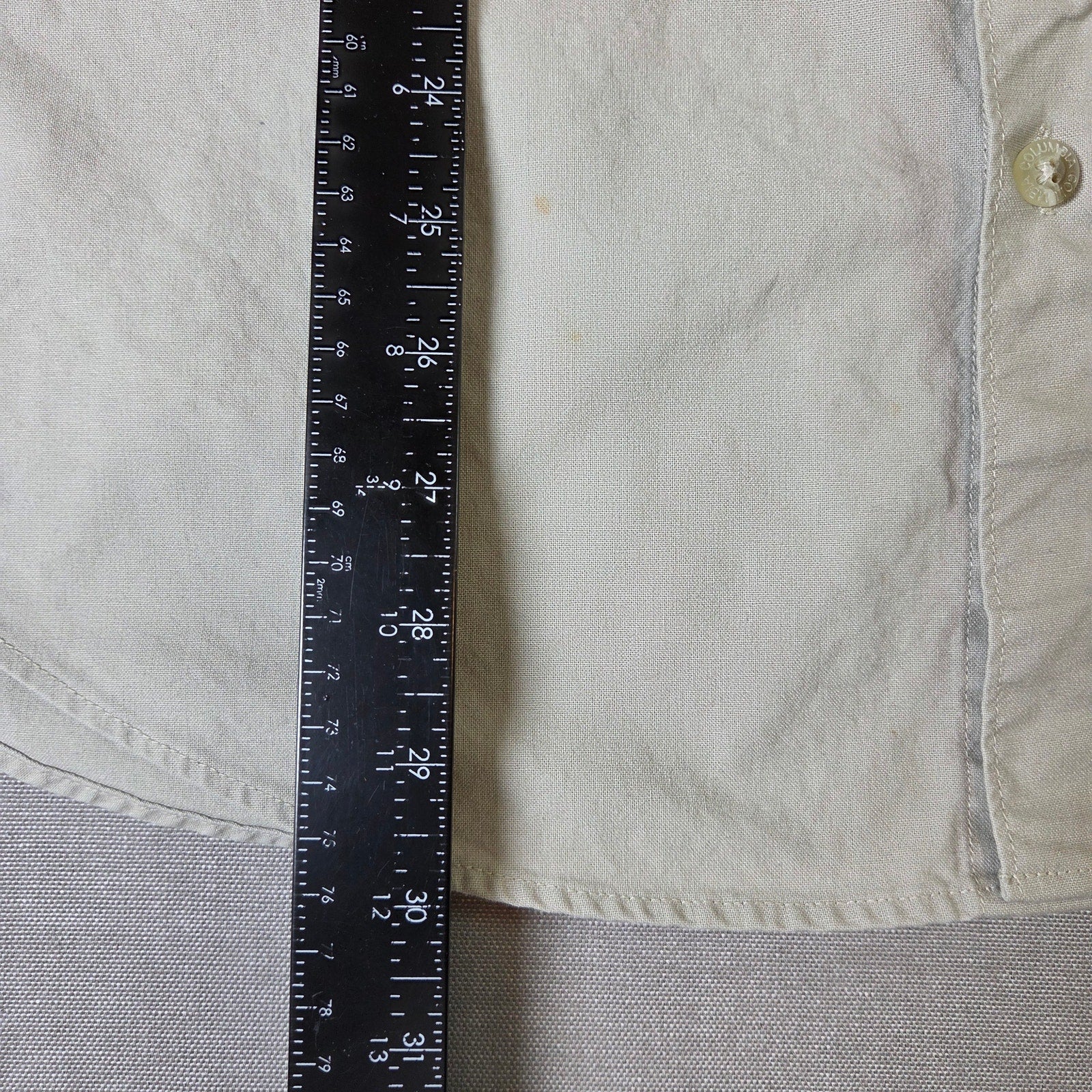 Columbia Hunting Field Shirt Mens Medium Dog Gun Club Cotton Button Down