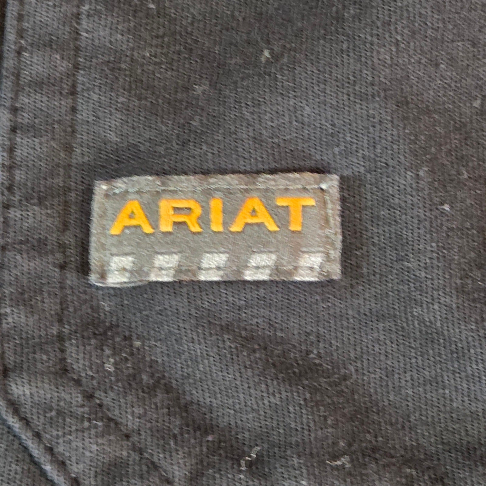 Ariat Rebar Long Sleeve Logo Workwear T-Shirt Men’s XL Tall Black Cotton Blend