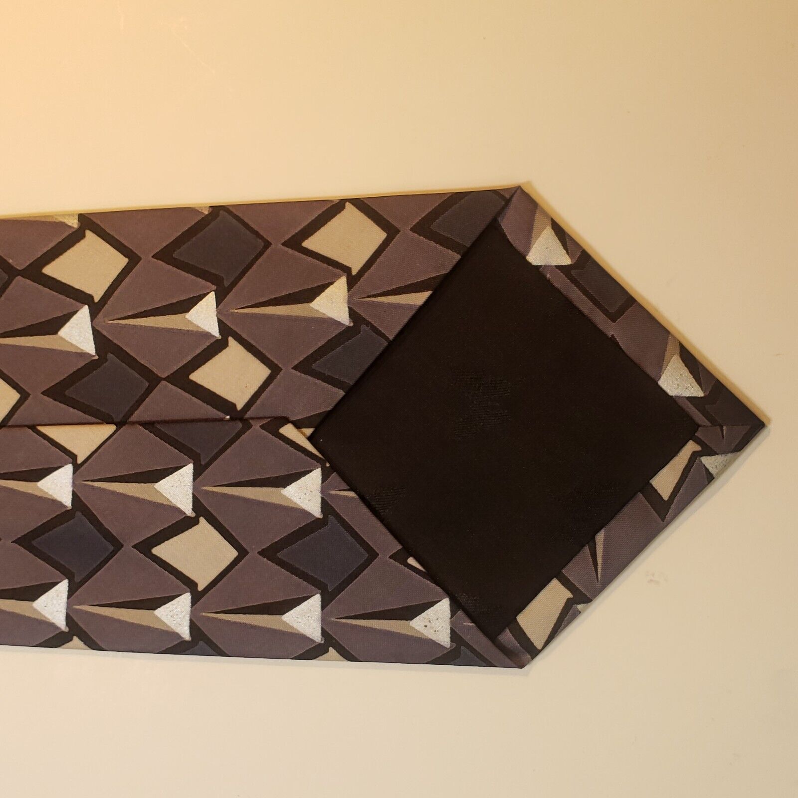 Mulberry Marina By The Sea Thai Silk Geometric Tie