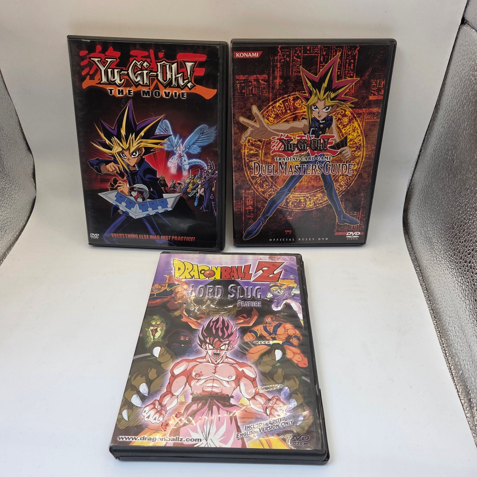 Anime DVD Lot Yu-Gi-Oh Movie Duel Masters Guide DBZ Lord Slug DVDs Set