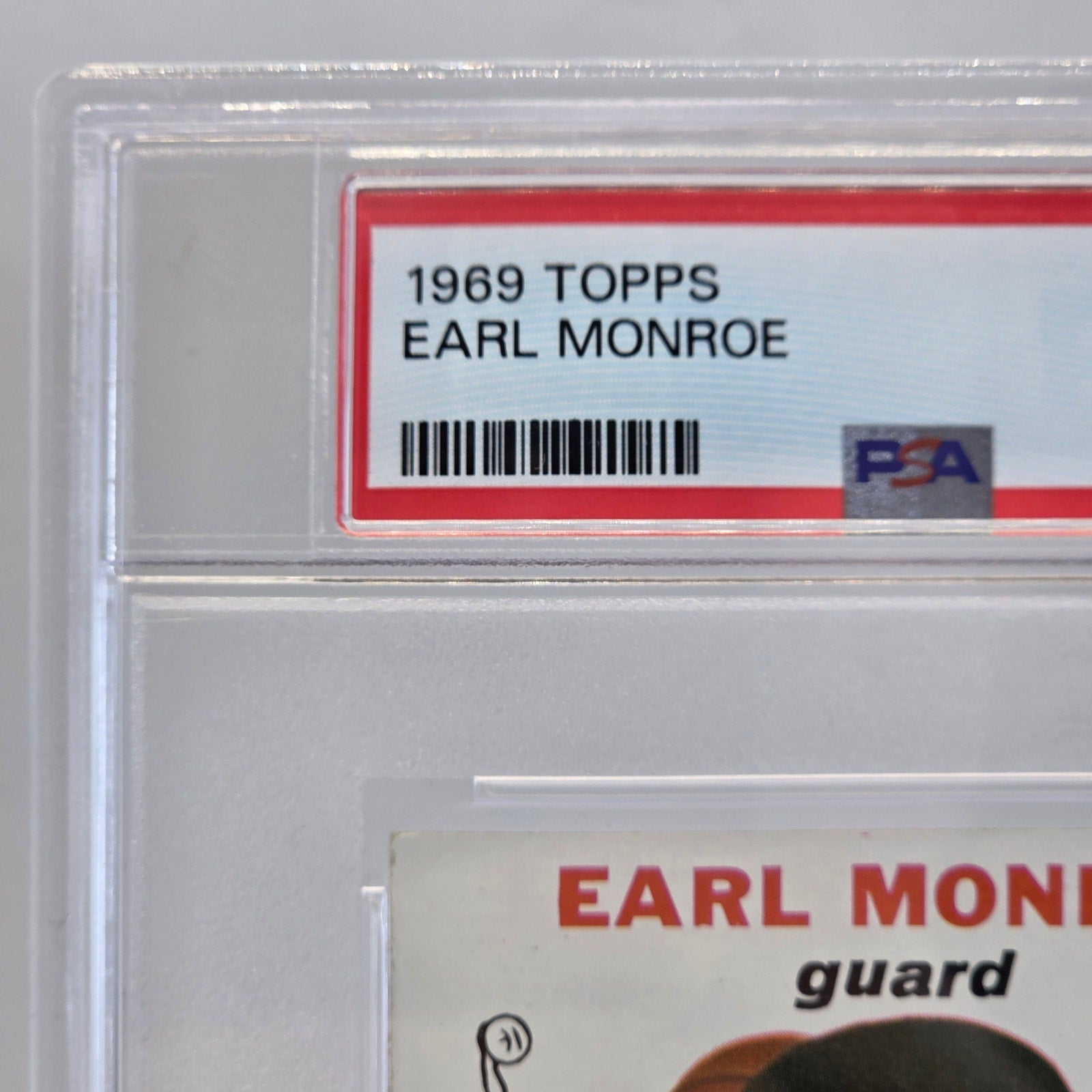 1969 Topps Earl Monroe RC #80 PSA 4 VG-EX Baltimore Bullets HOF Rookie