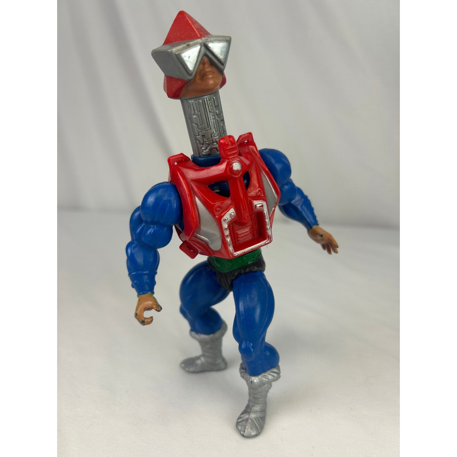 Vintage MOTU Mekaneck Figure w Original Armor Mattel 1983 He-Man