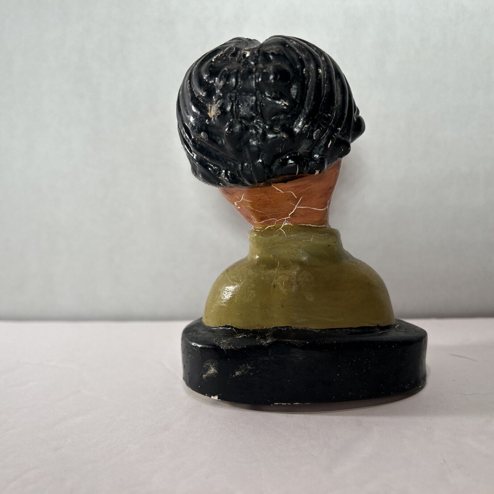 Vintage Chalkware Bust Pair – Goldscheider Style Asian Children Art Deco Figures