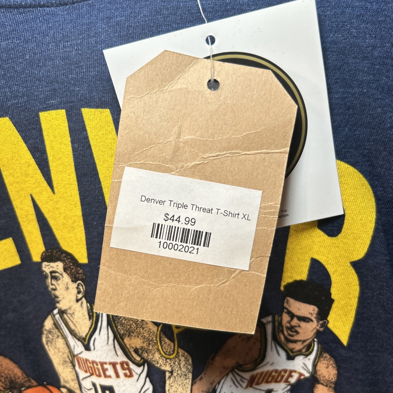 Denver Nuggets Triple Threat Jokic Murray Porter Jr Homage T Shirt Size XL