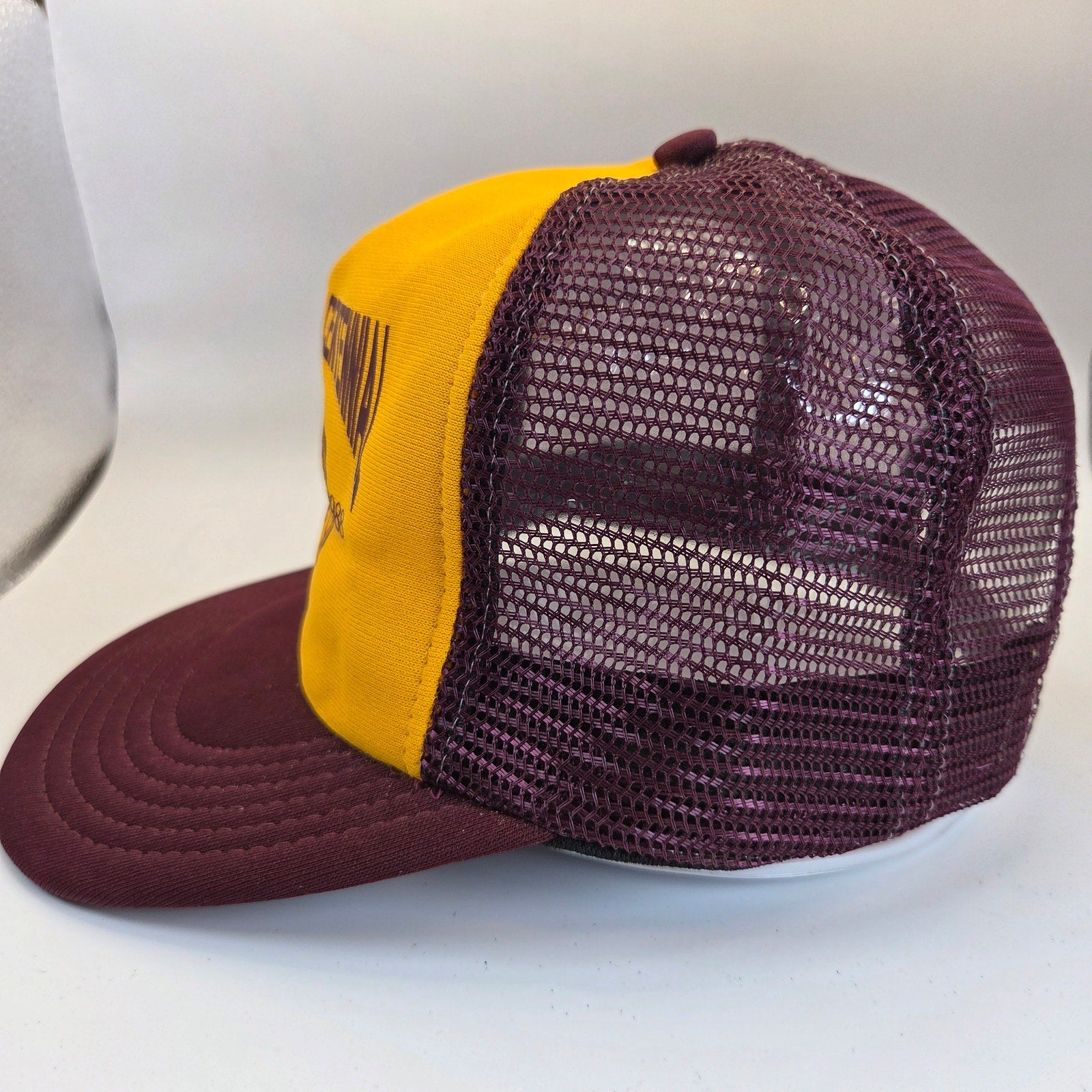 Vintage 1988 Two Harbors Centennial Snapback Trucker Hat USA Foam Mesh Cap