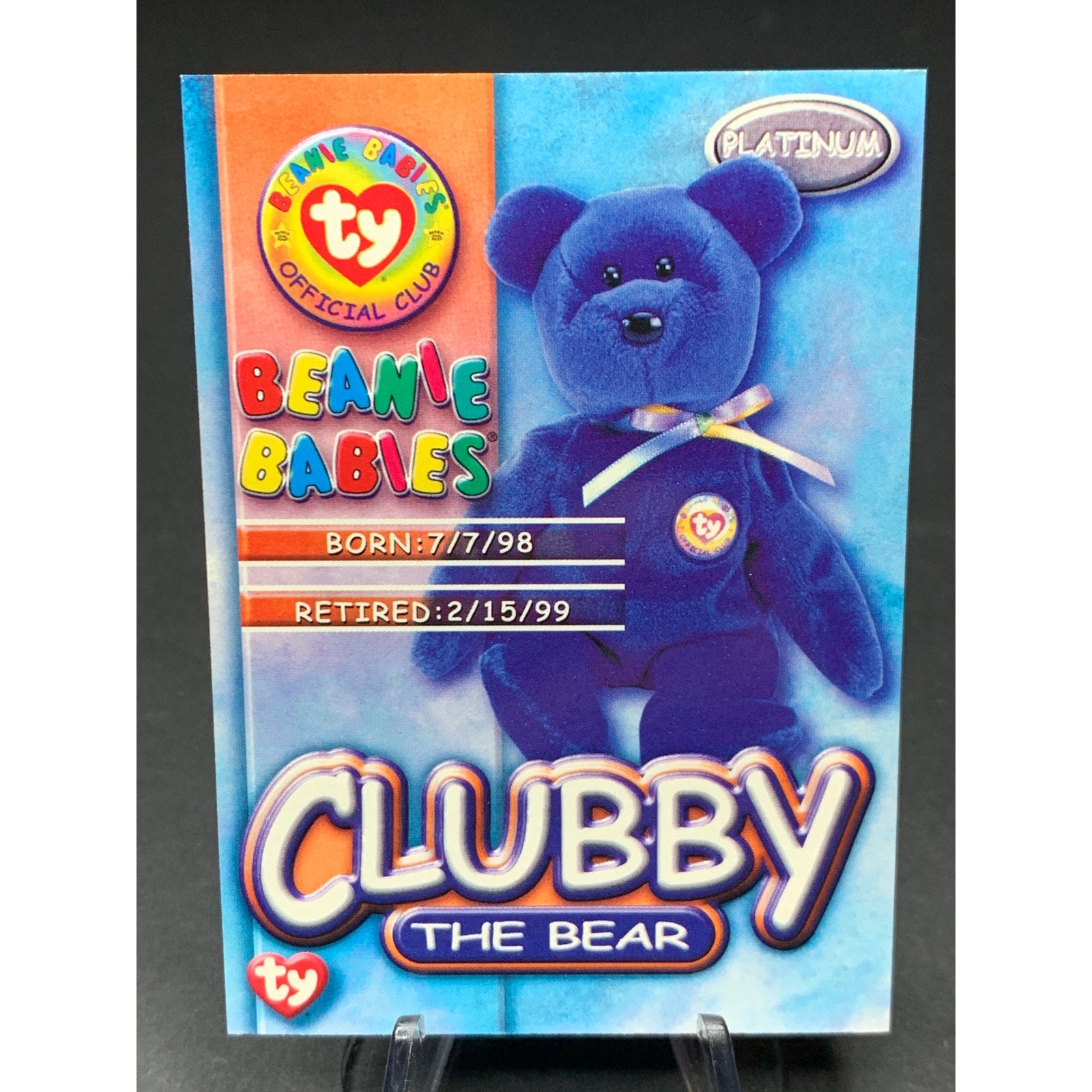 1999 Topps Ty Beanie Babies Platinum Horizontal Edition Cards Lot of 8