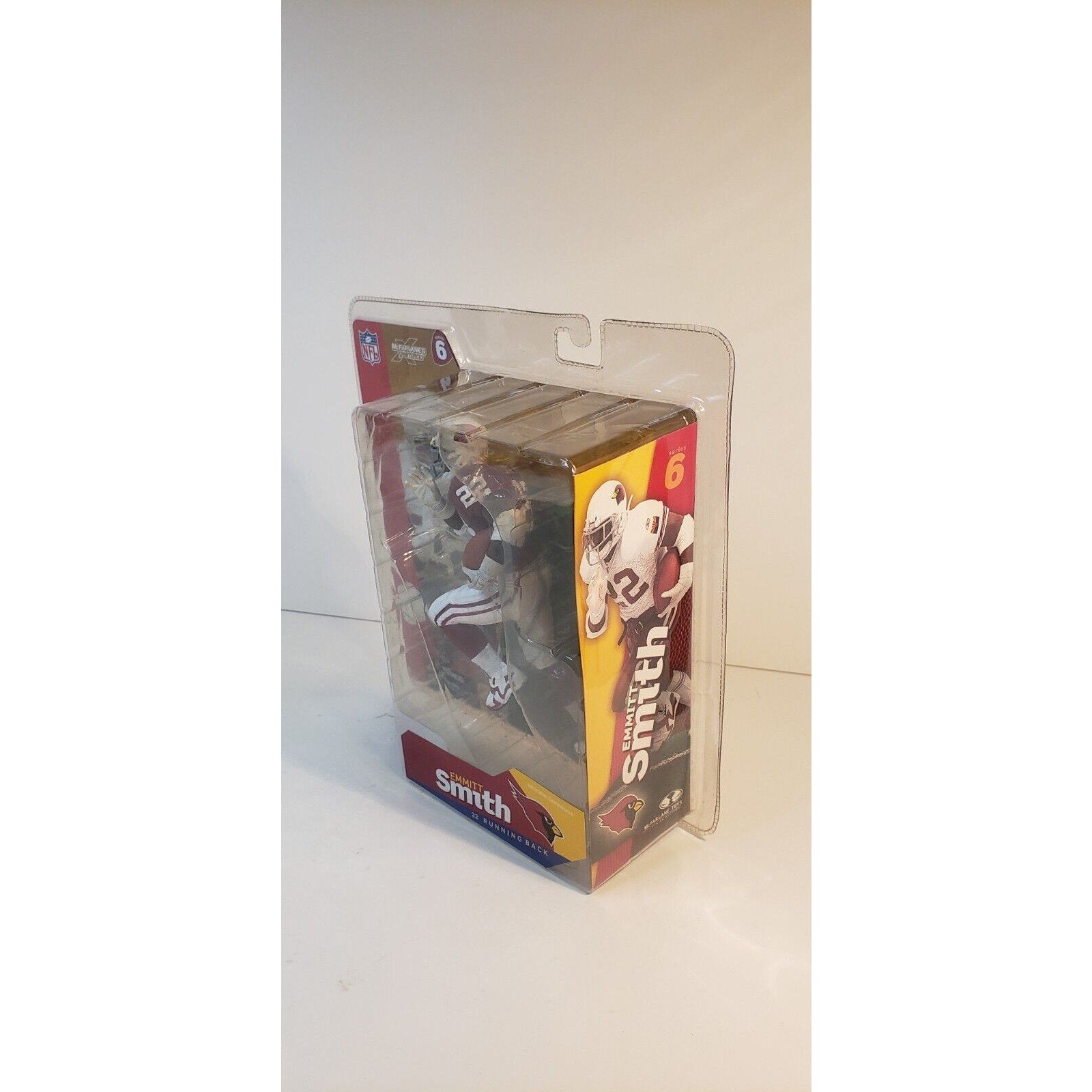 Emmitt Smith McFarlane Series 6 2003 NFL Arizona Cardinals Variant Red Jersey