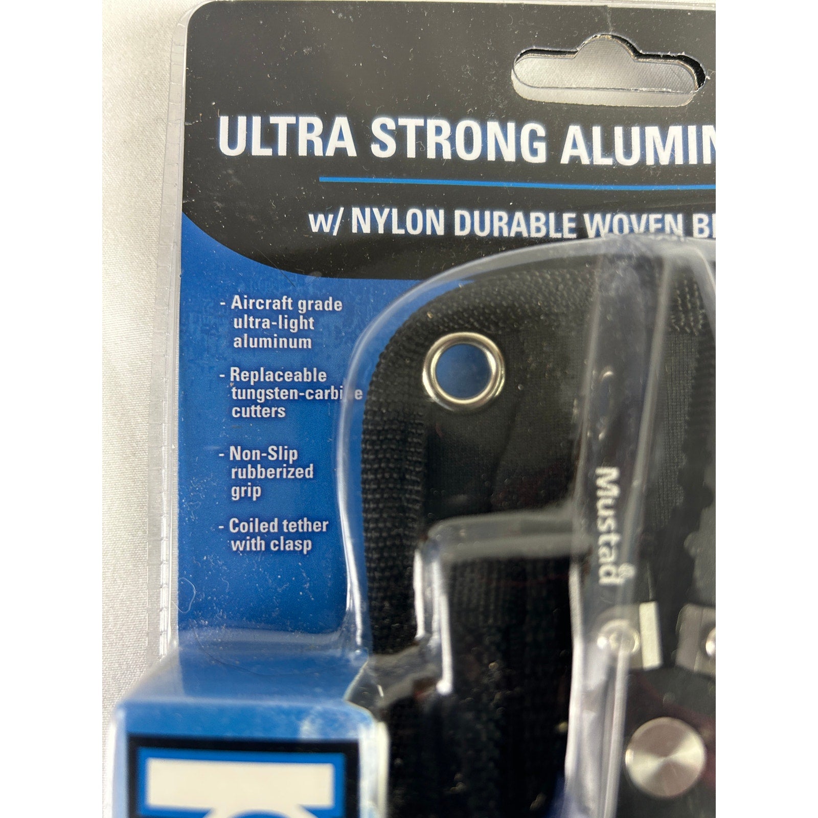 Mustad 6.5 Aluminum Fishing Pliers MT033 Holster New Sealed