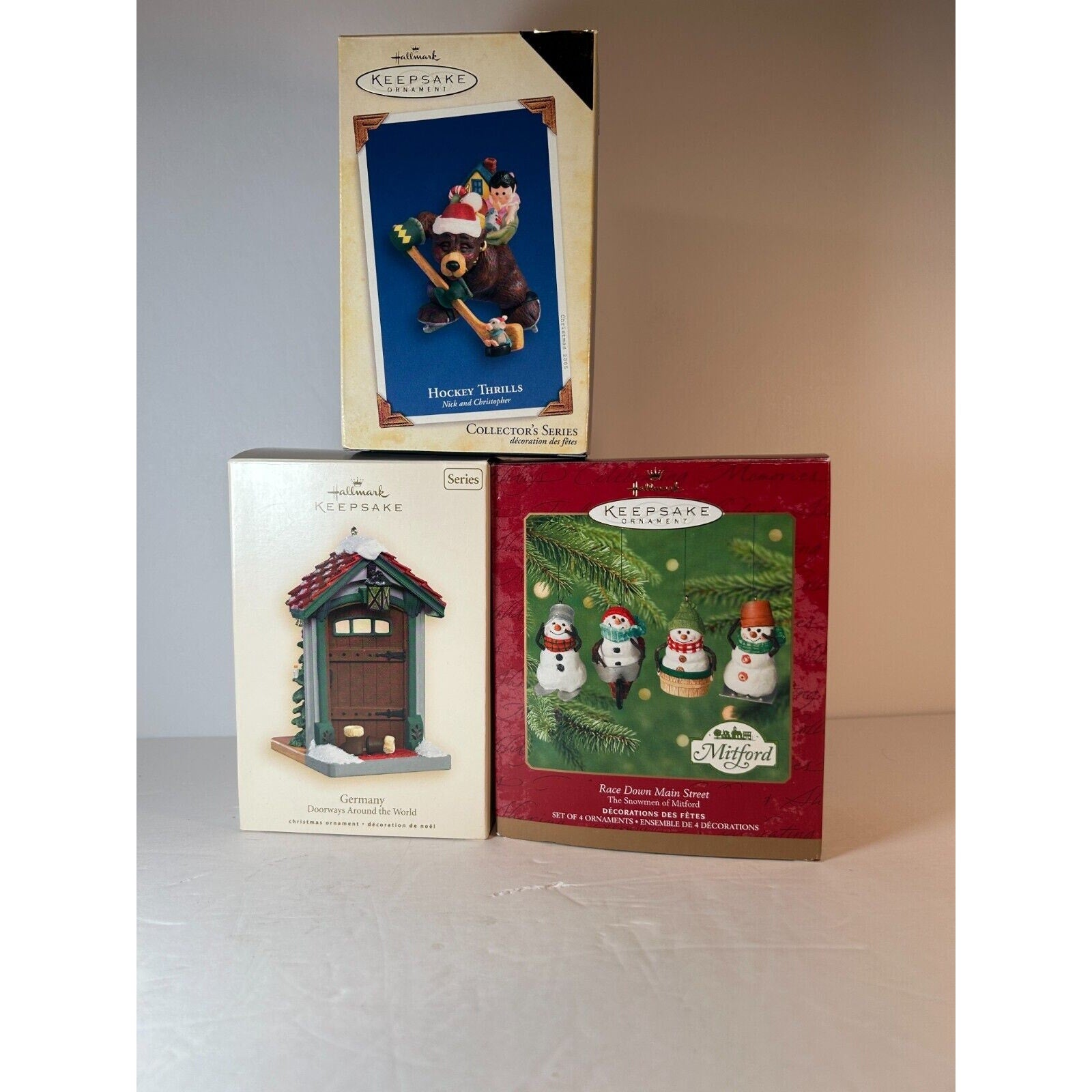 Hallmark Keepsake Christmas Ornament lot of 3