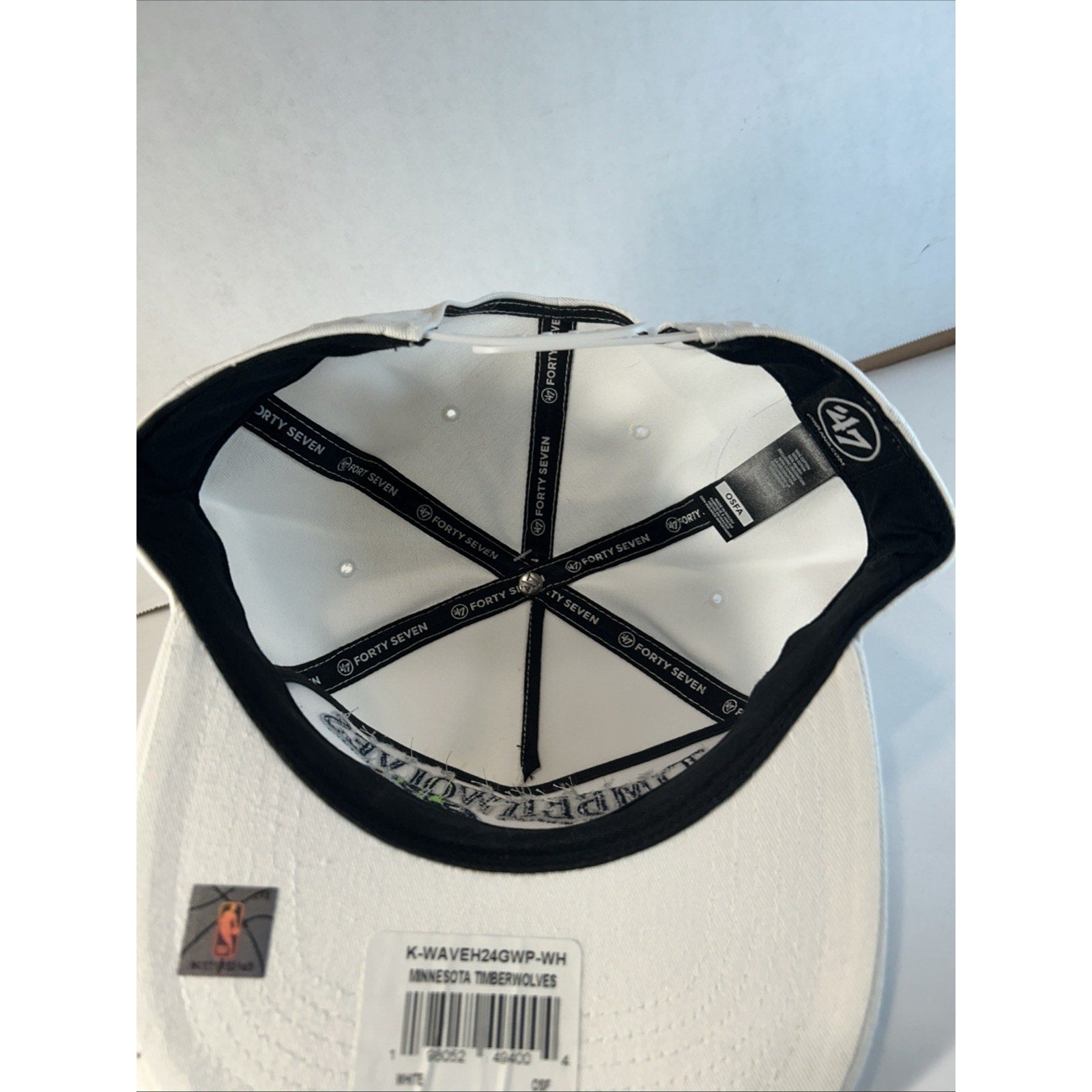 Minnesota Timberwolves White '47 Hitch Adjustable Snapback Cap
