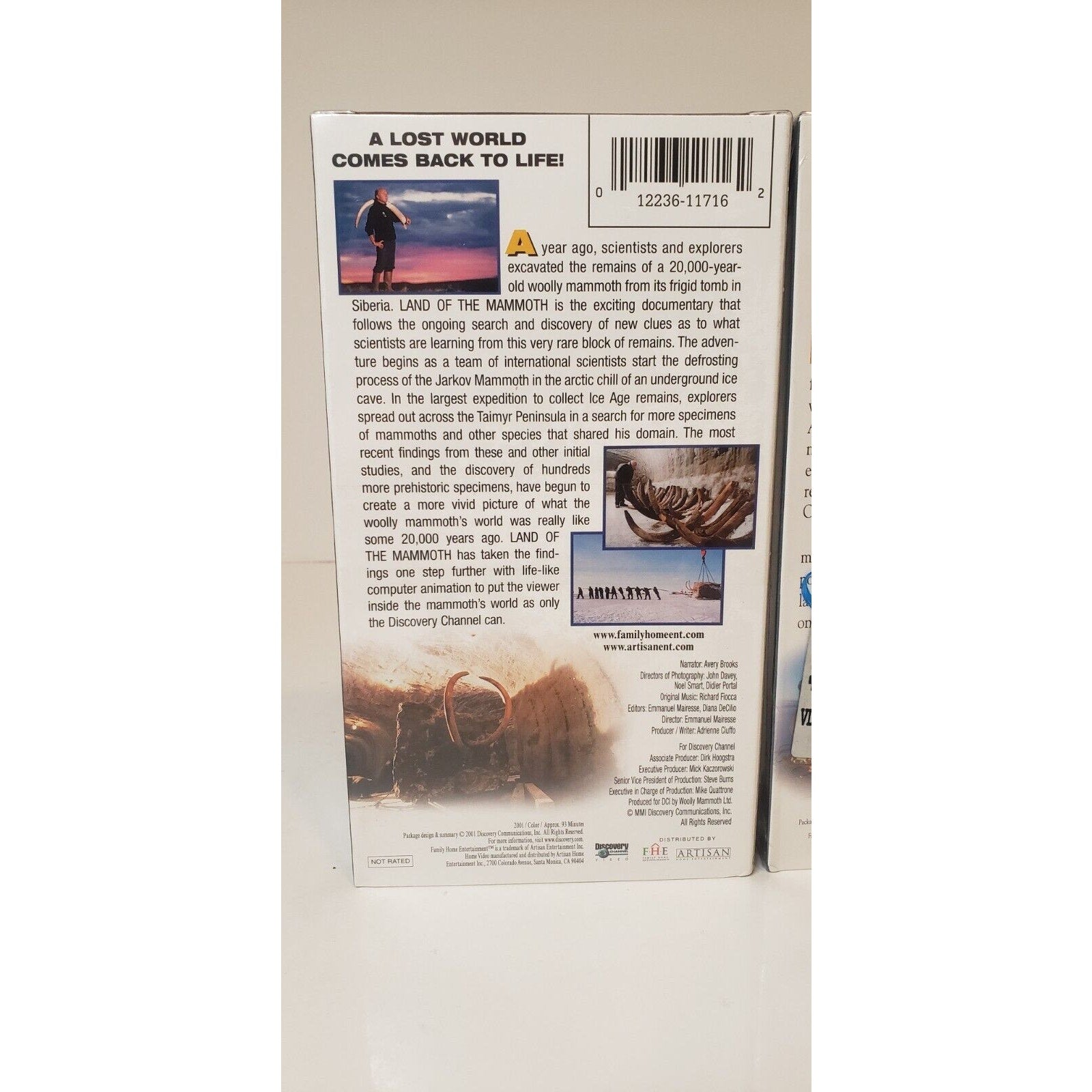 Discovery Channel Mammoth VHS New Sealed Lot of 2