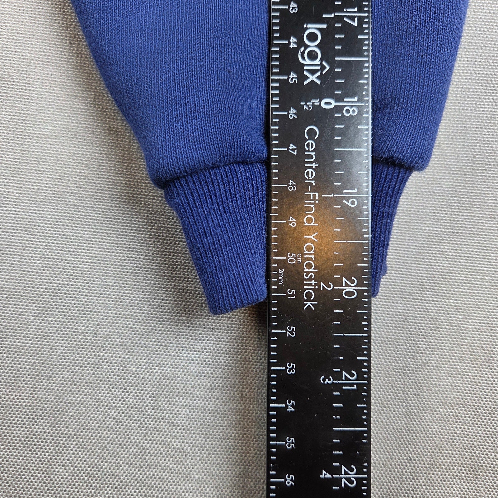 Vintage Quilter At Heart Embroidered Button Front Sweatshirt Womens XL Blue