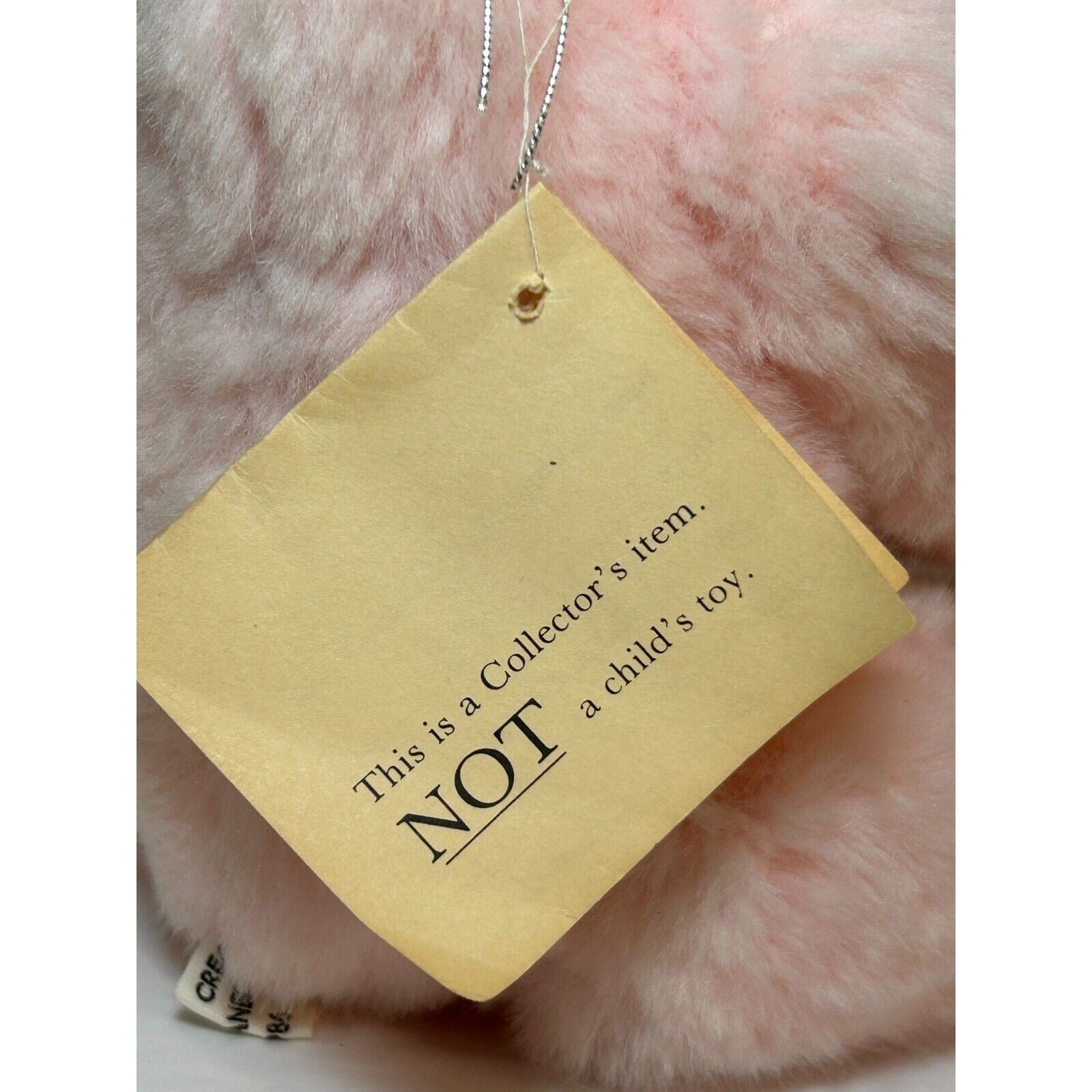 Vintage 1987 Kritter Korners Jolene Bear Reanee Gladden Pink Plush
