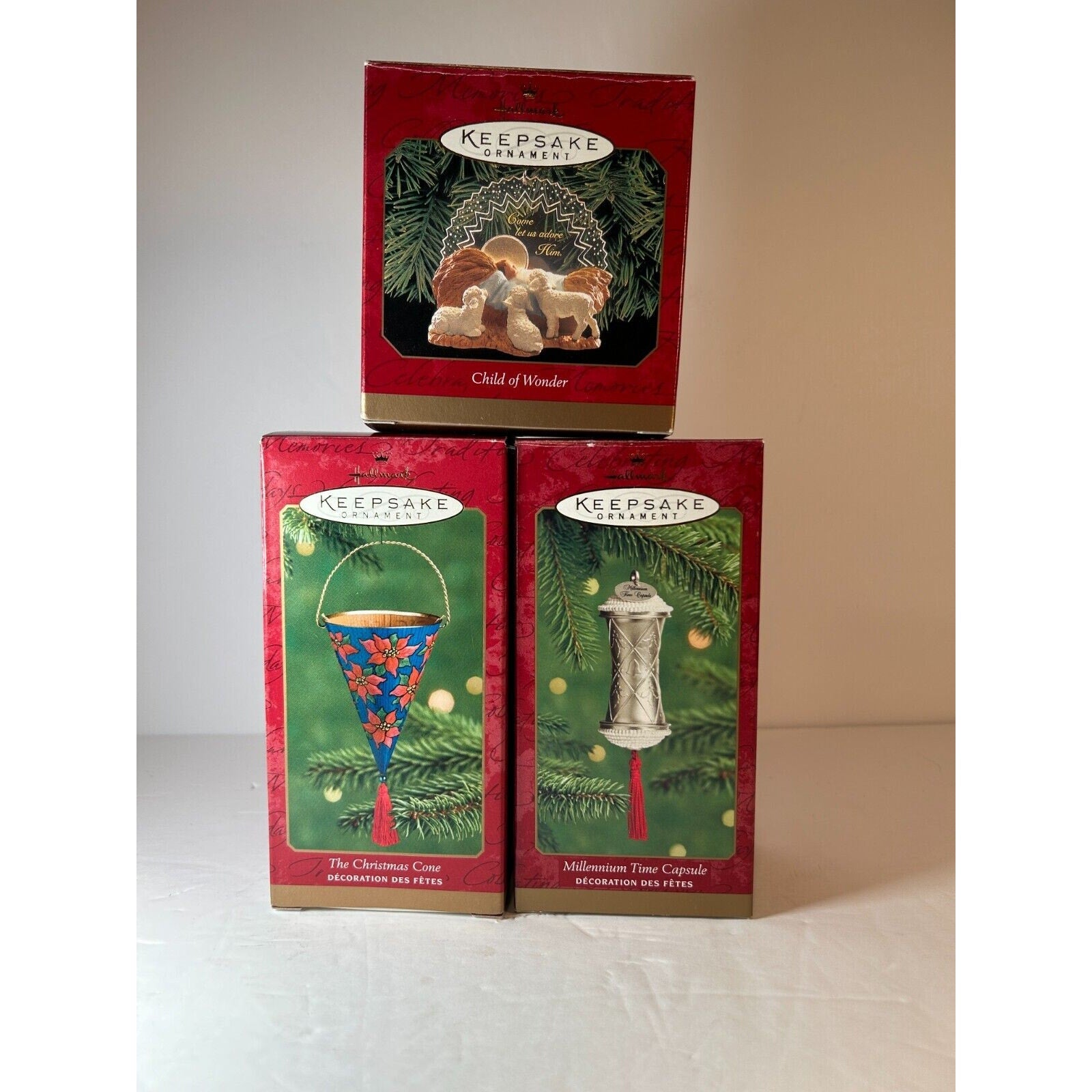 Hallmark Keepsake Christmas Ornament lot of 3 x127