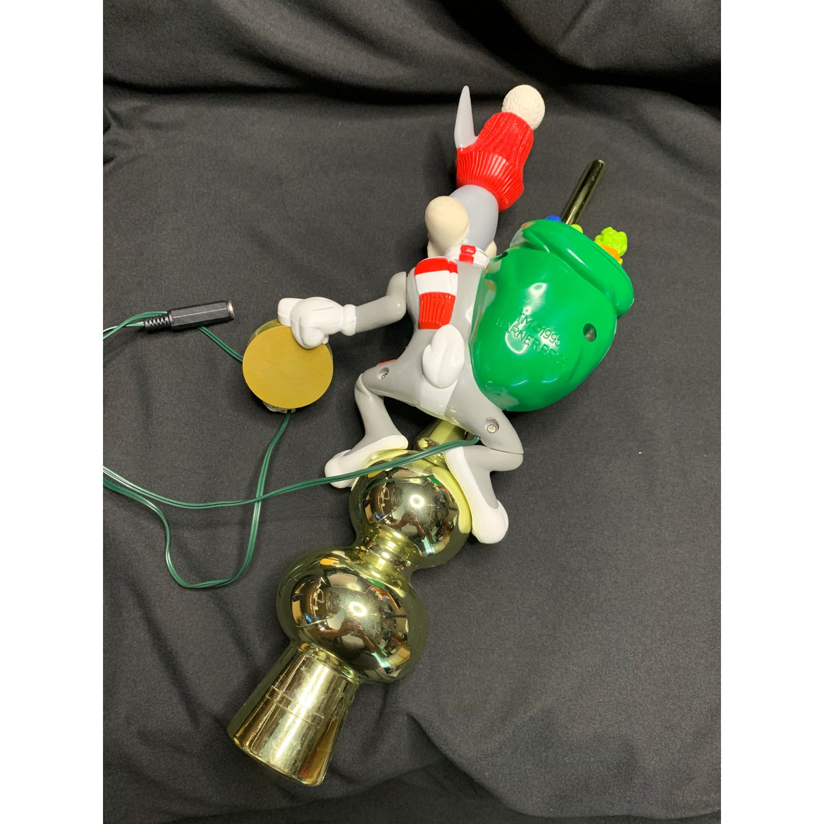 1995 Mr Christmas Bugs Bunny Lighted Animated Tree Topper Looney Tunes READ
