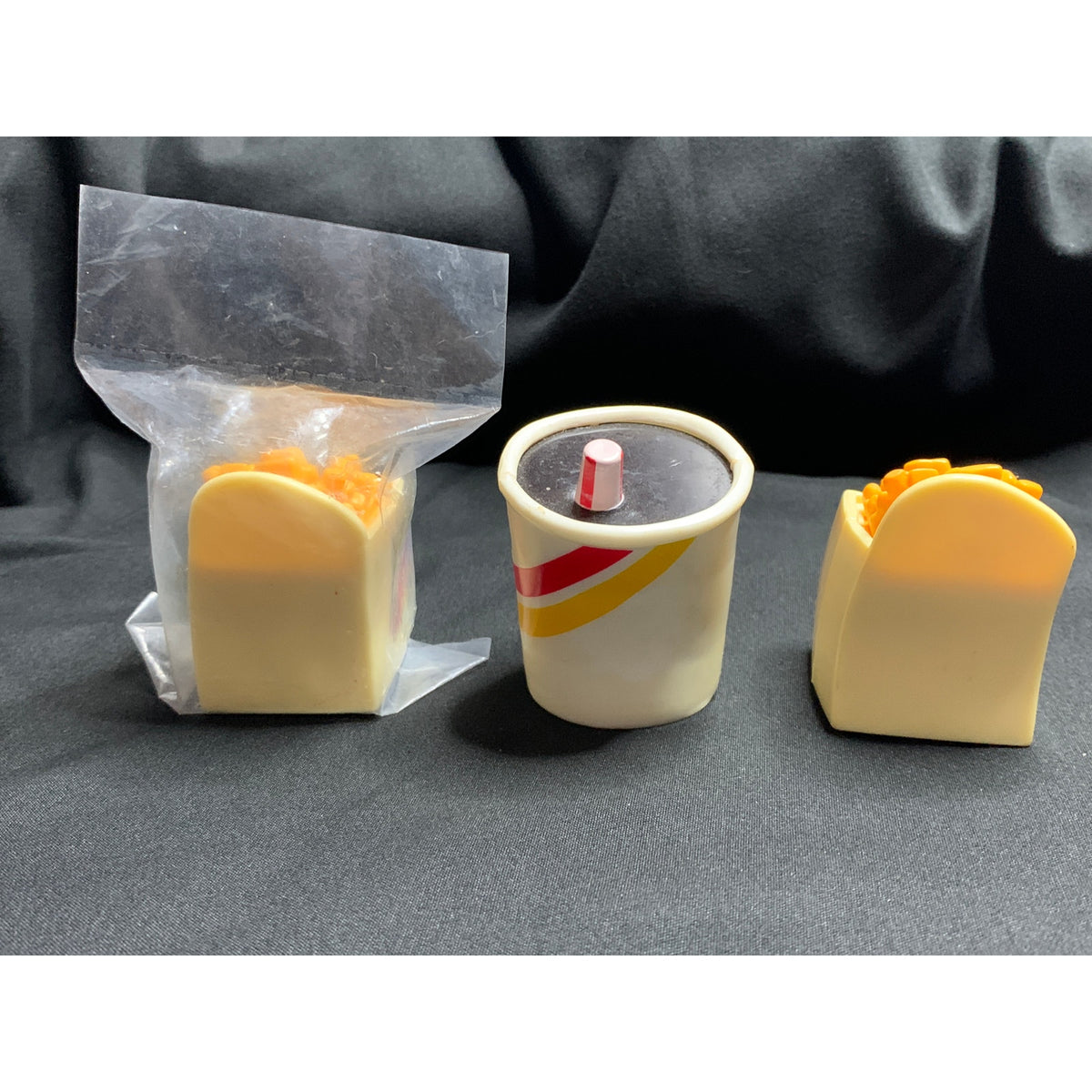 1989 Burger King Lickety Splits Rolling Racers Fries Soda Lot of 3 Hallmark