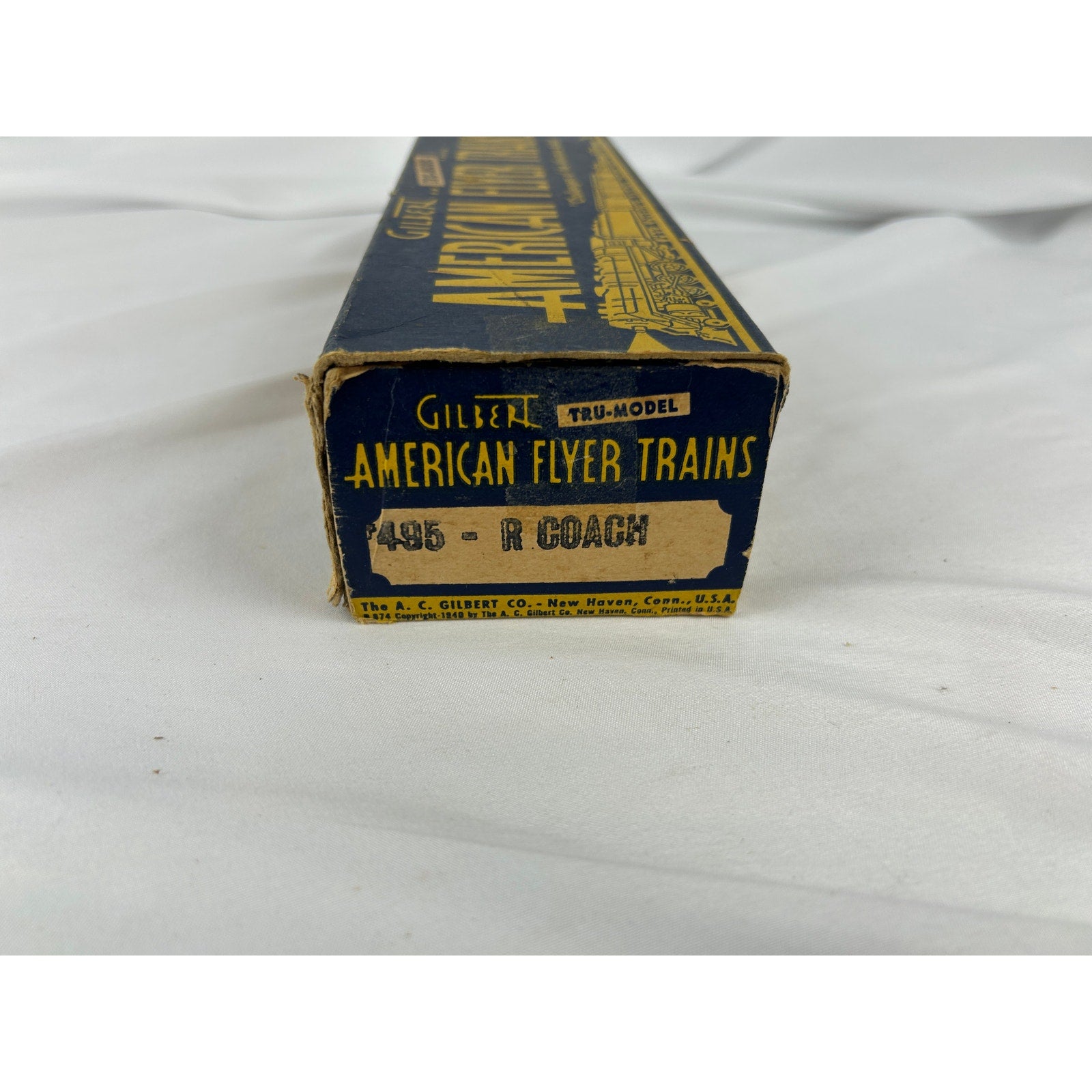 American Flyer 495 Red Passenger Car Prewar 3/16 O Gauge w Box