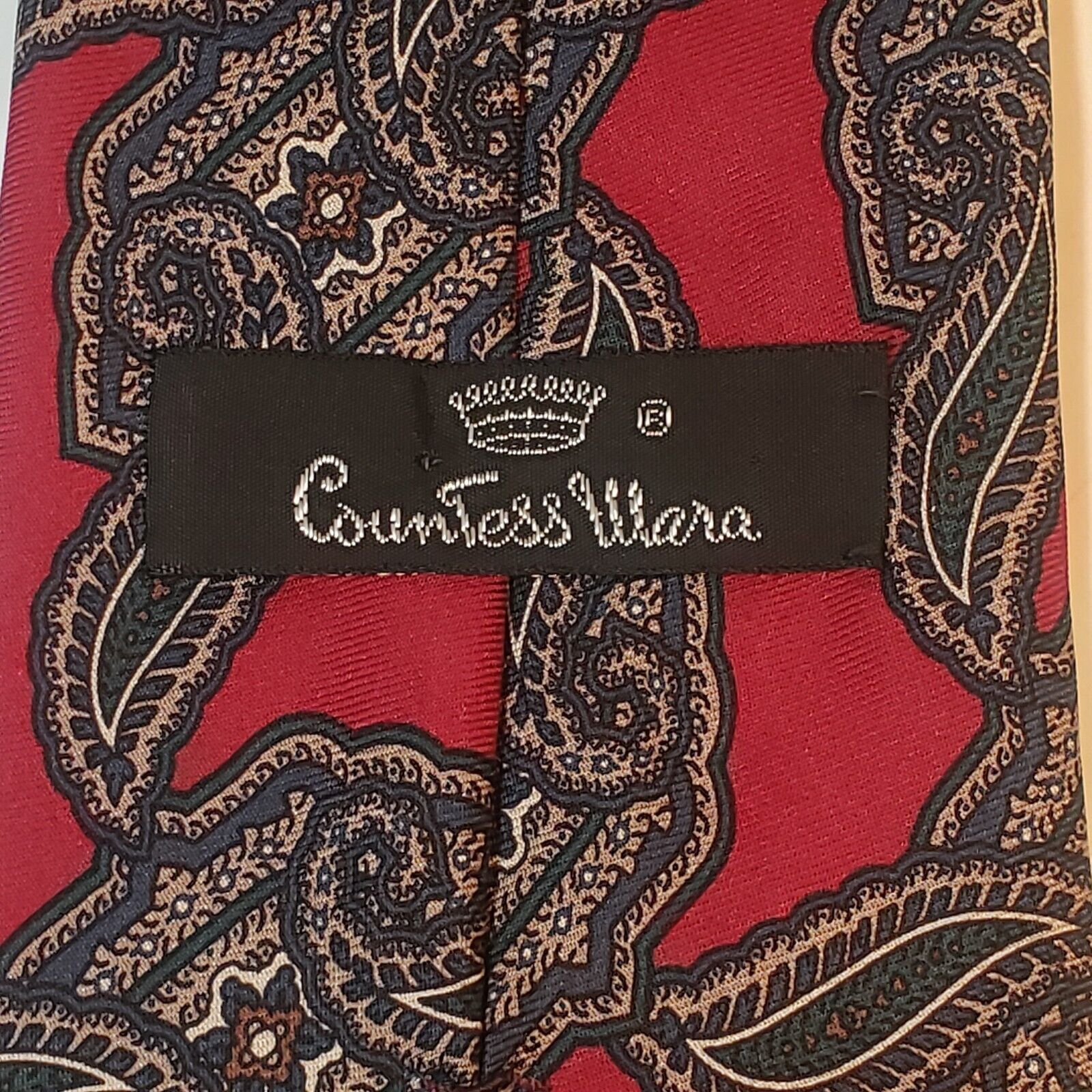Countess Mara New York Red Paisley Tie