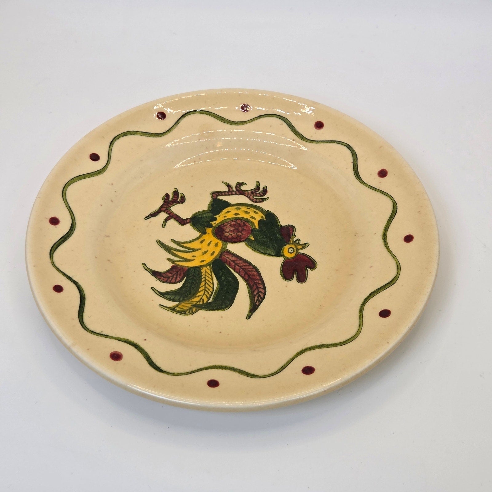 Metlox Poppytrail California Provincial Rooster Plate 6.25” Vintage Dish