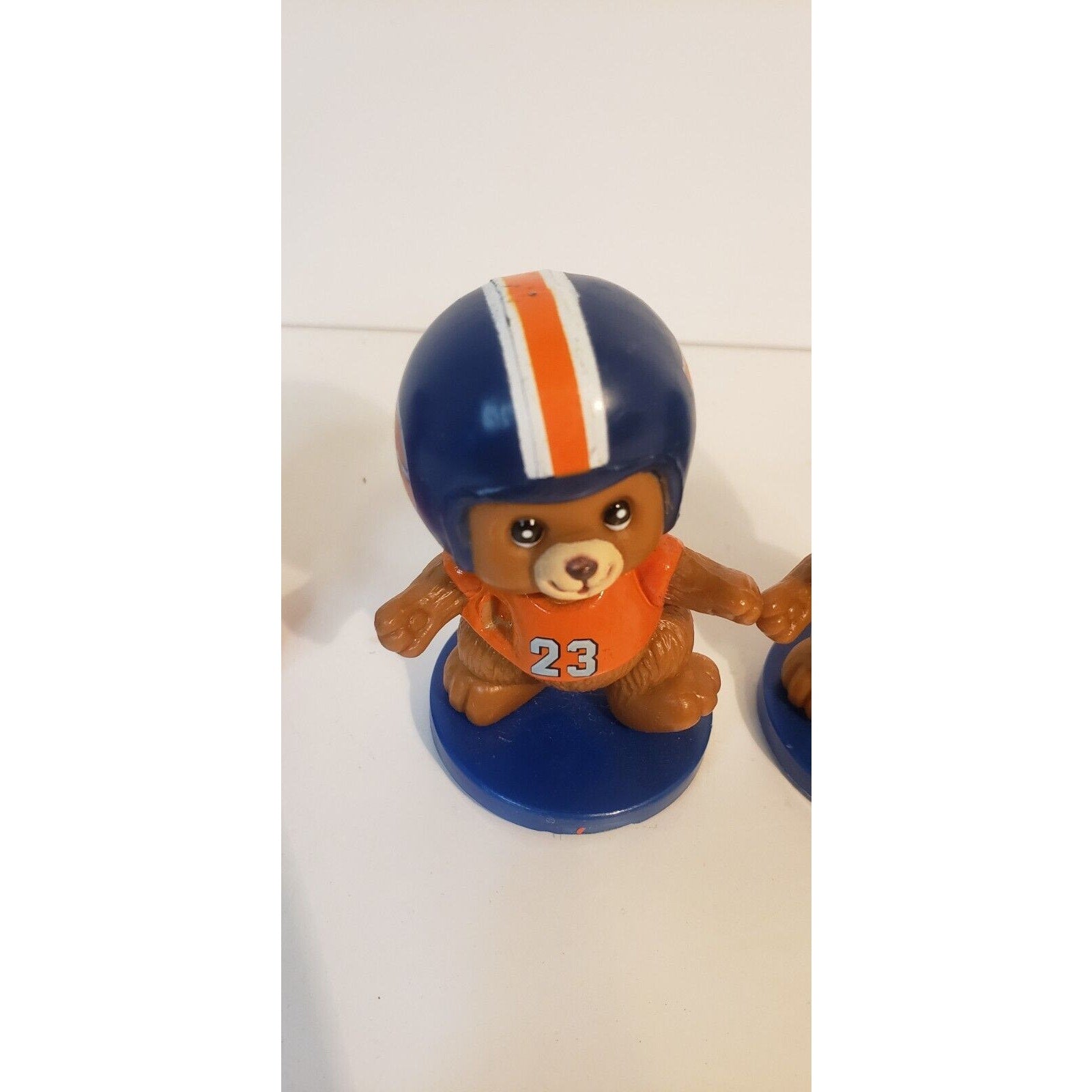 Russ Berrie NFL Bear Stamp Figures 49ers Broncos Giants Jets Vintage Lot 4