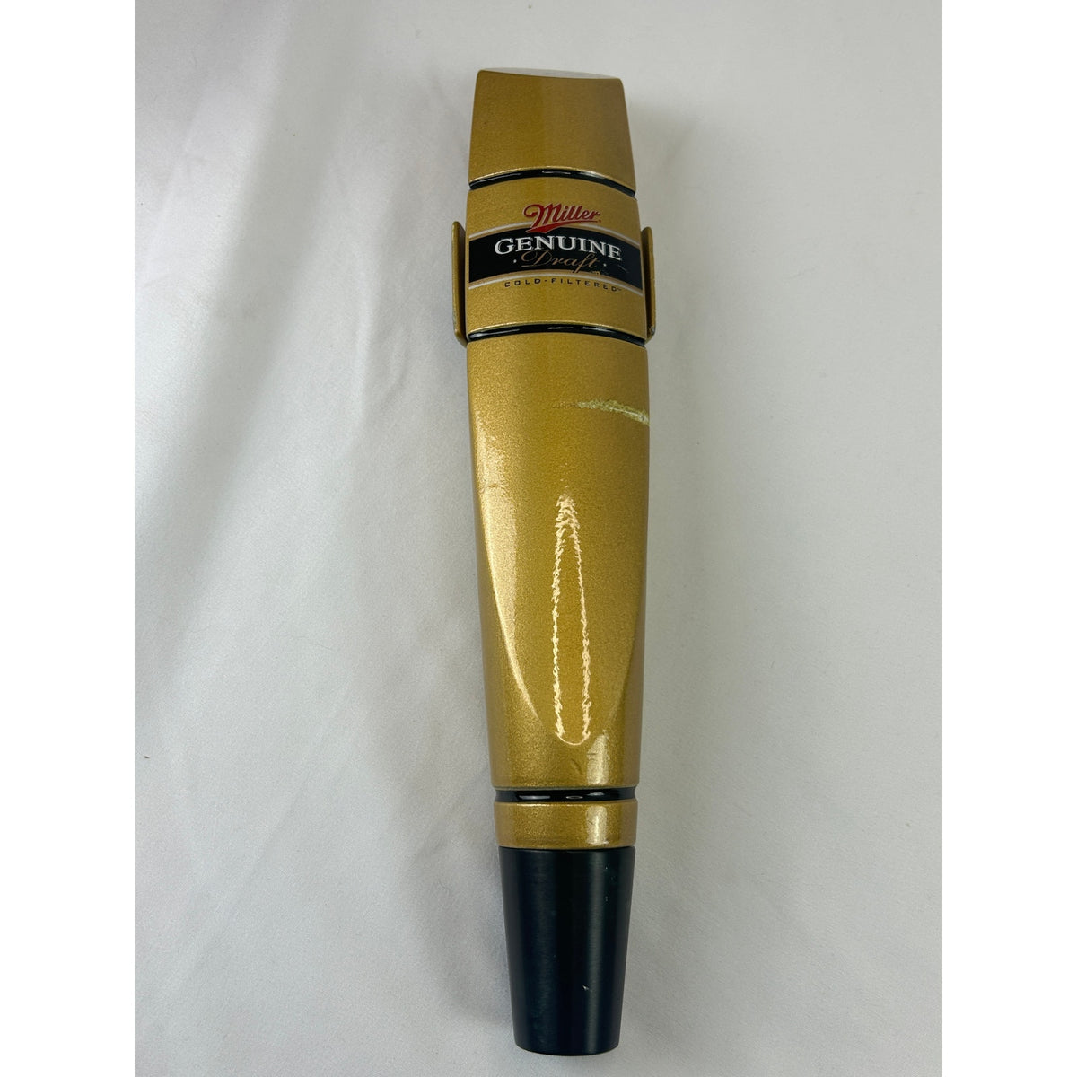Miller Genuine Draft MGD Gold Black Beer Tap Handle Lot Large 12 Inch & Mini