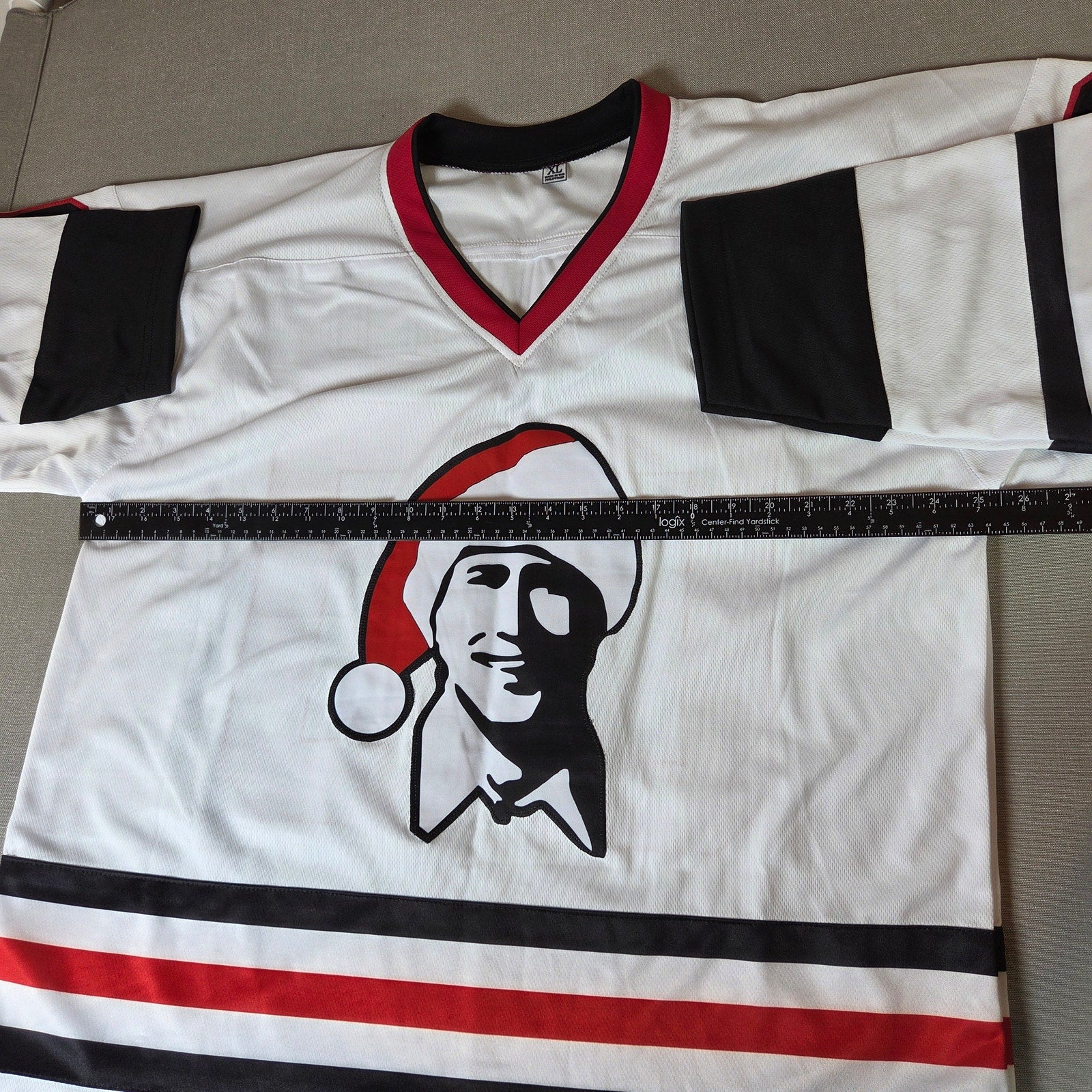 Chevy Chase Autographed Griswold Blackhawks Custom Hockey Jersey JSA Certified