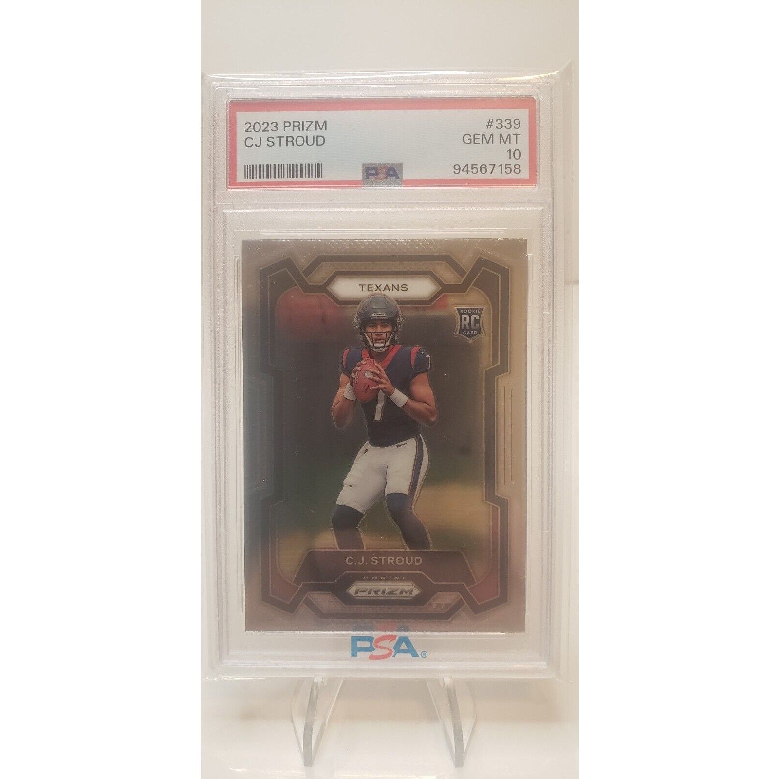 2023 Panini Prizm C.J. Stroud RC #339 PSA 10