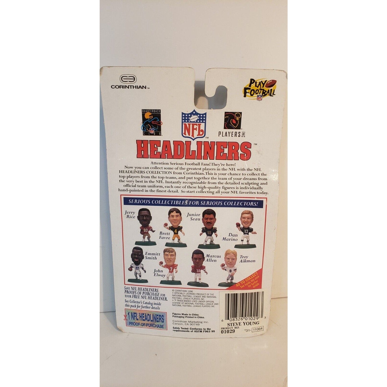 Steve Young San Francisco 49ers Corinthian NFL Headliners 1996 Figure NIB