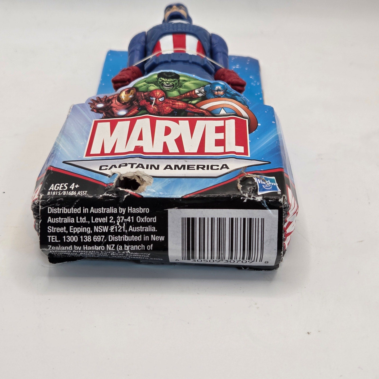 Marvel Kids 2015 Hasbro Captain America 6" Figure New Sealed Card Wear
